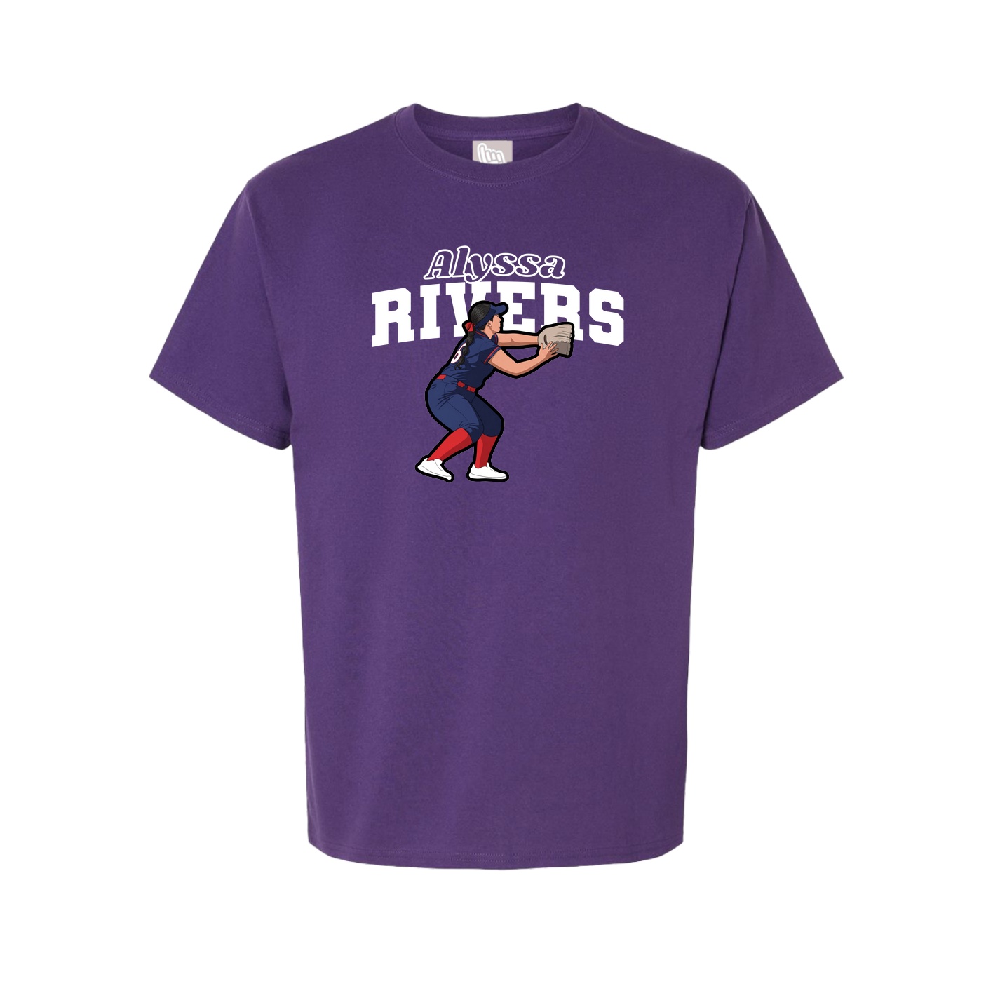Tee — Name Arch in Purple