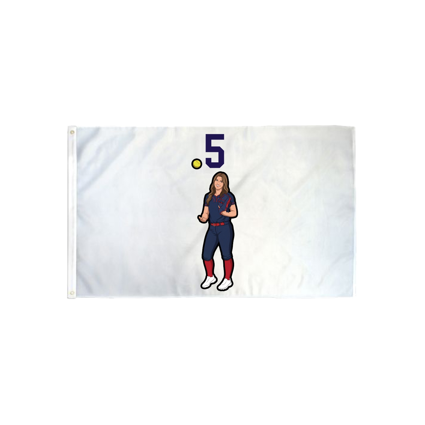 3x5 Flag — Number Top in Classic