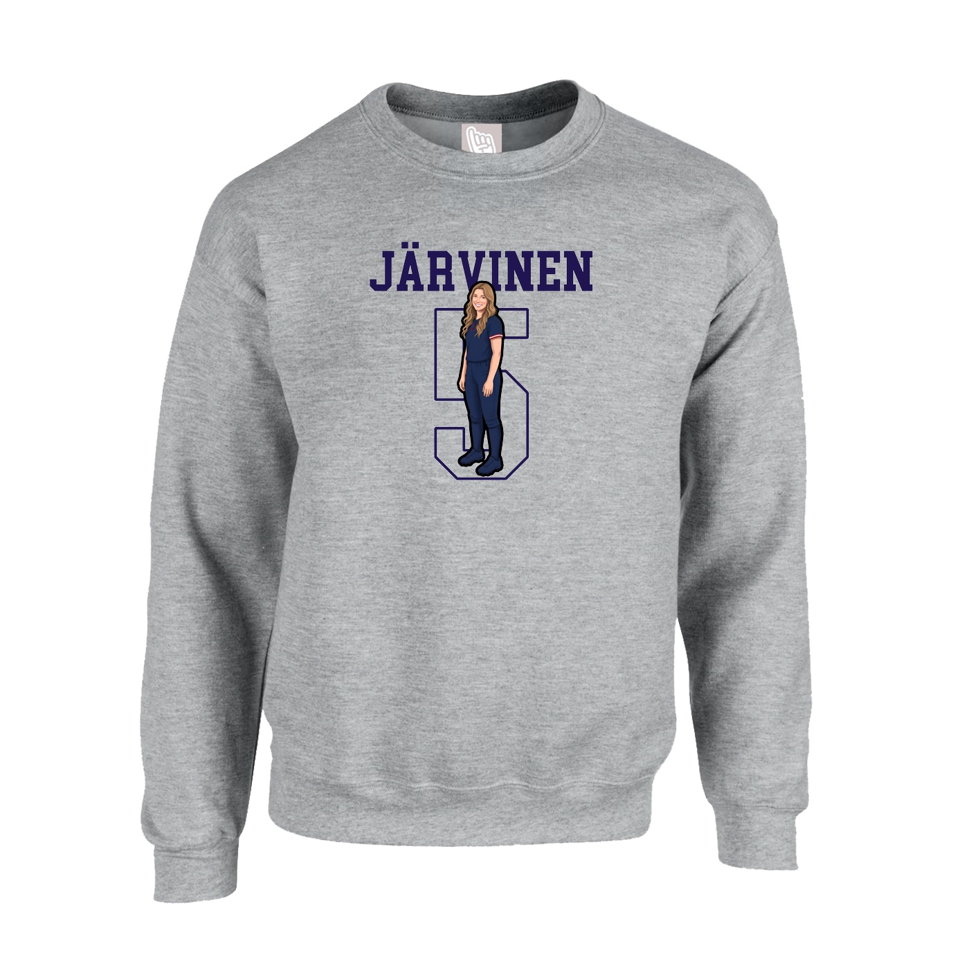 Fleece Crew — Shirsey in Grey