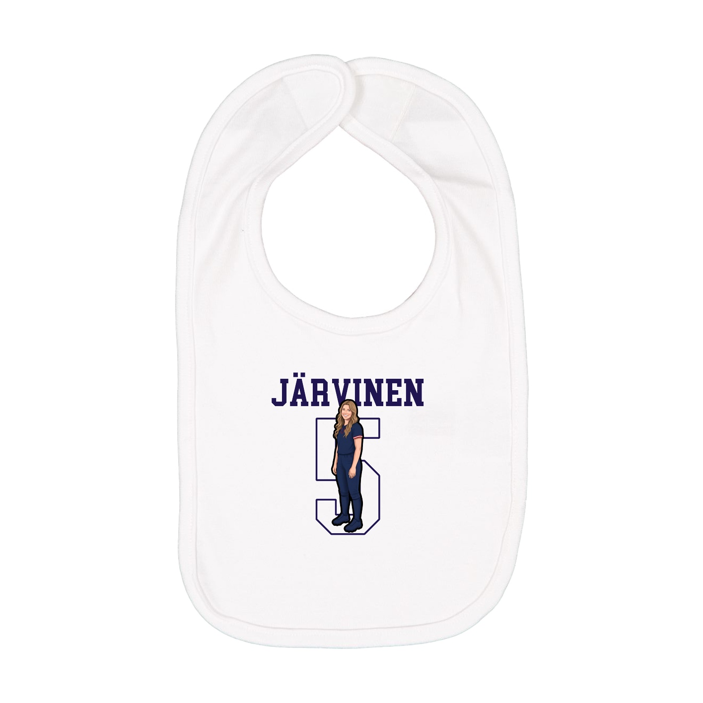 Infant Bib — Shirsey in White