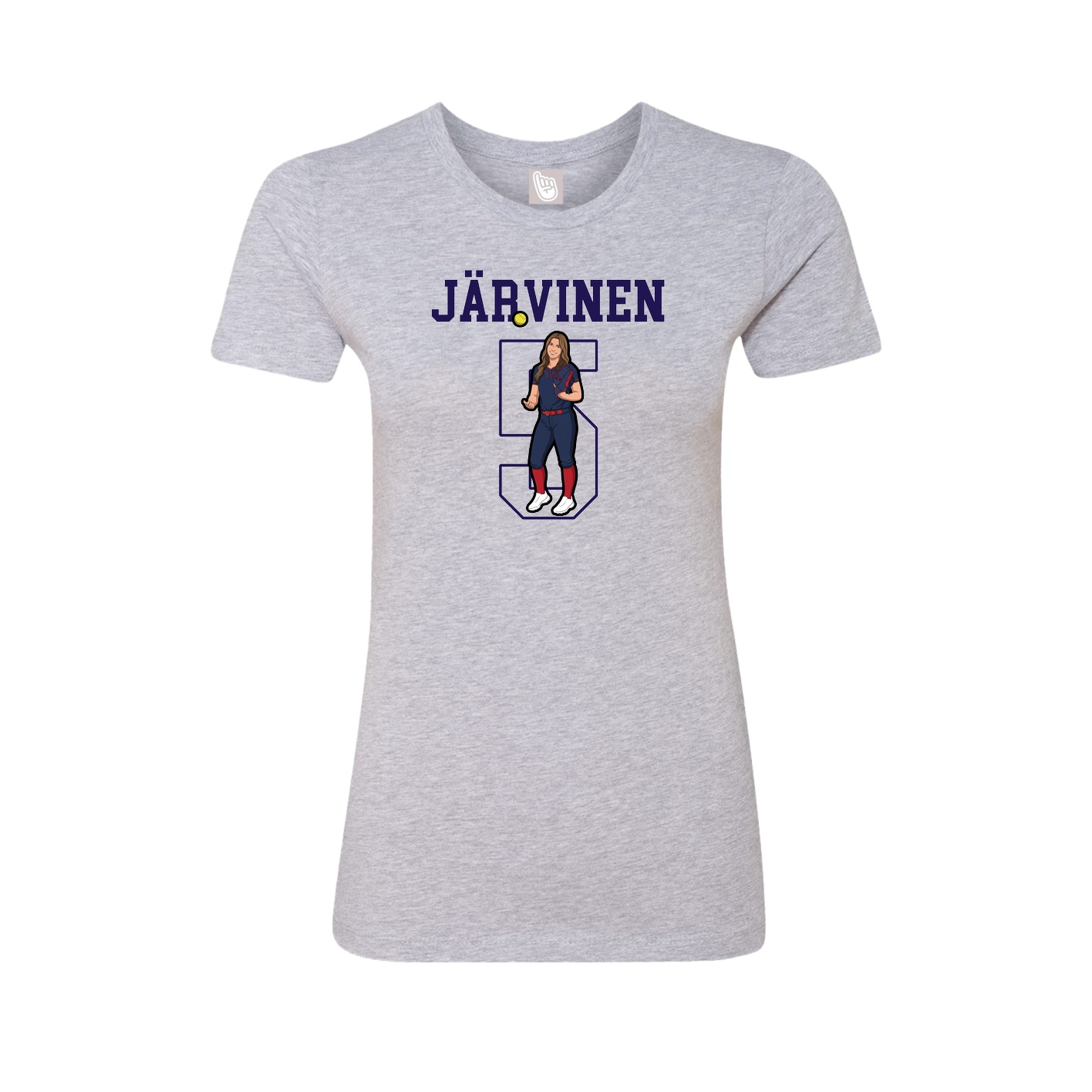 Fitted Women's Tee — Shirsey in Grey
