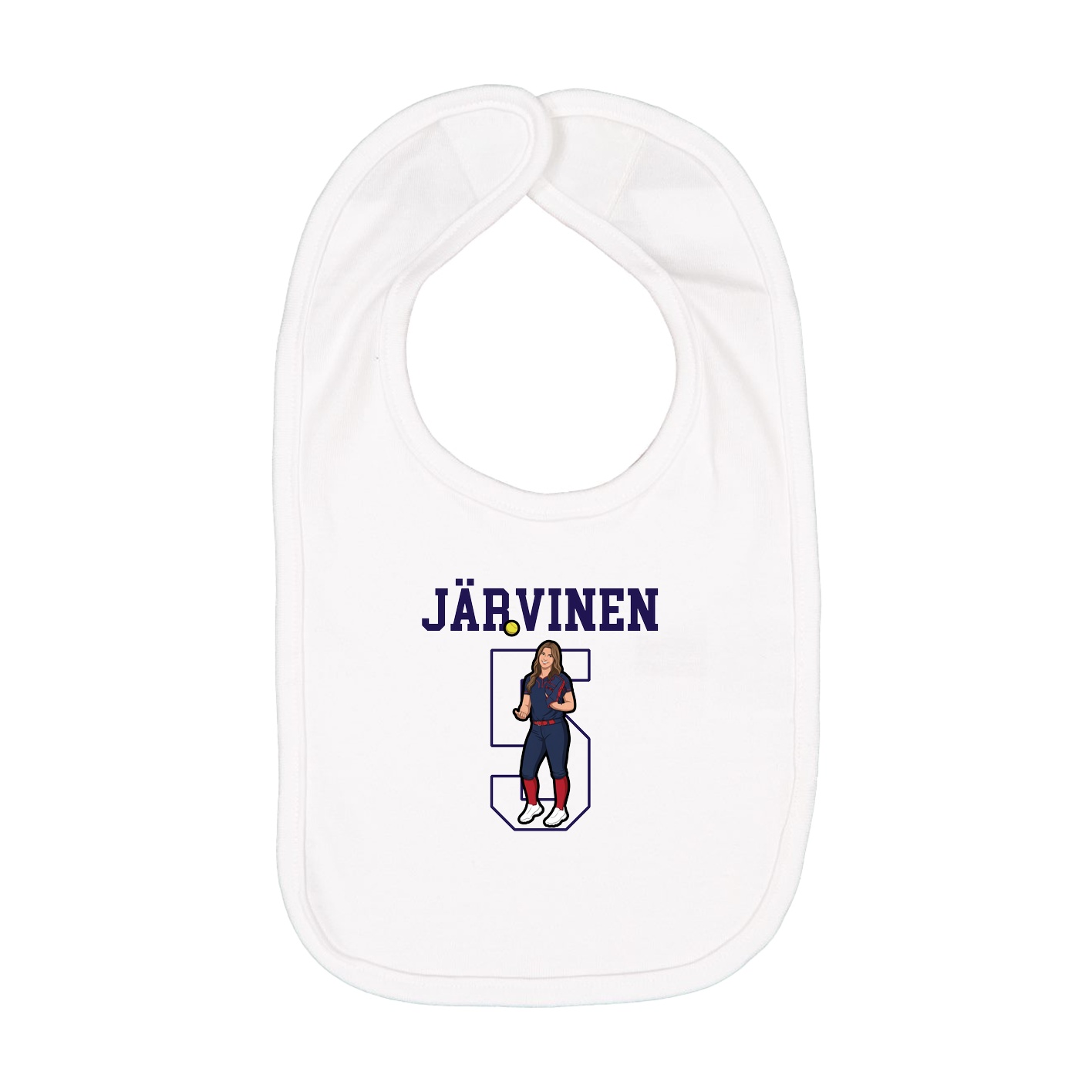 Infant Bib — Shirsey in White