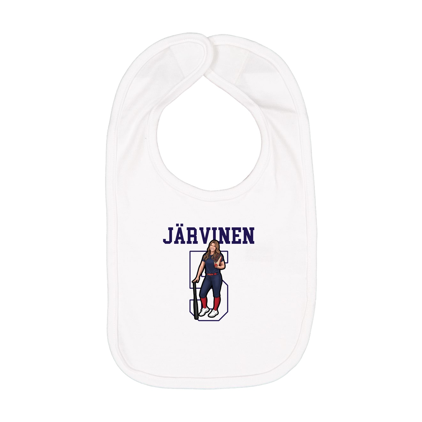 Infant Bib — Shirsey in White
