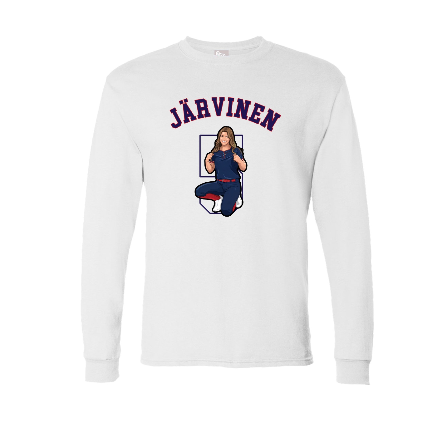 Long Sleeve Tee — Shirsey Arch in White