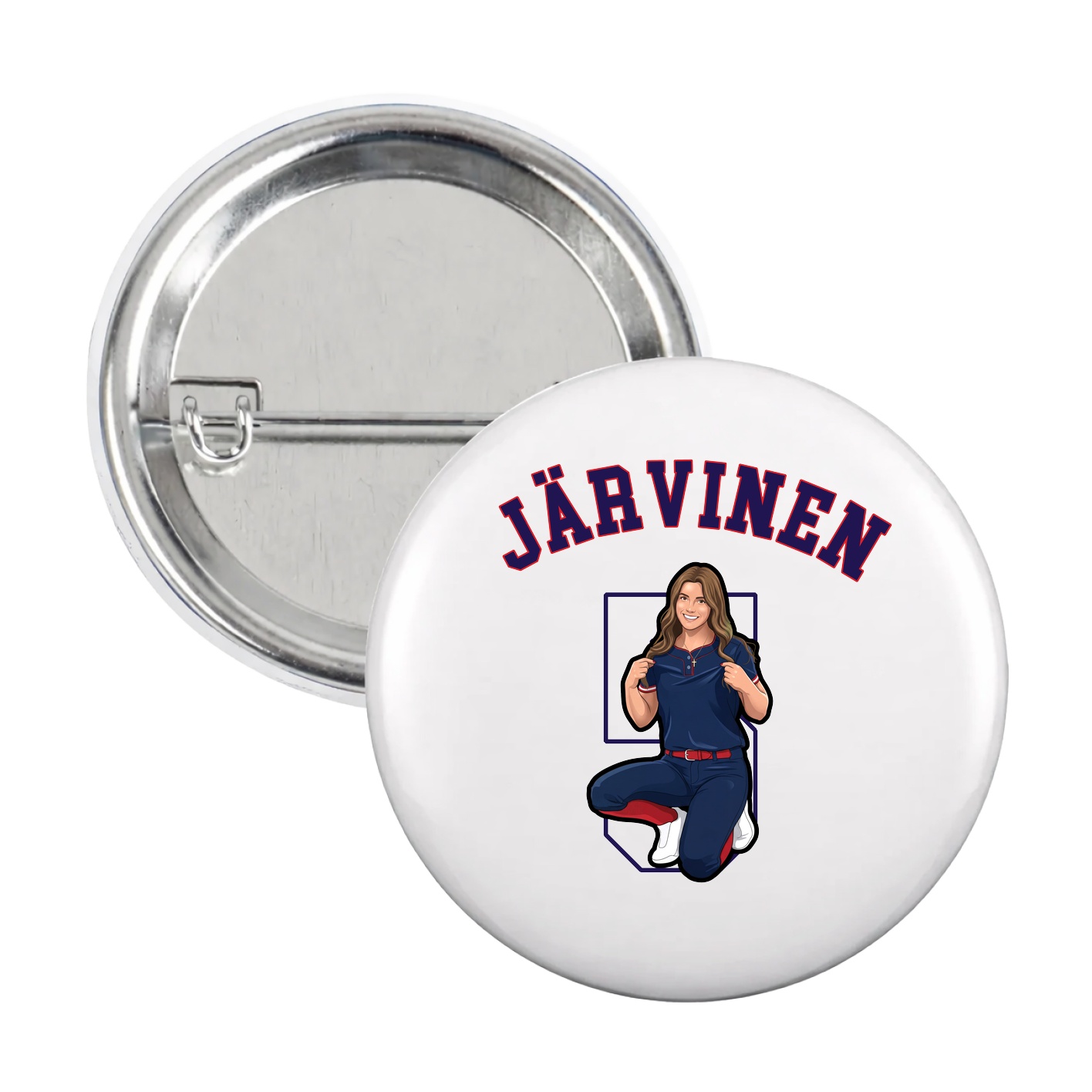 Game Day Button — Shirsey Arch in White