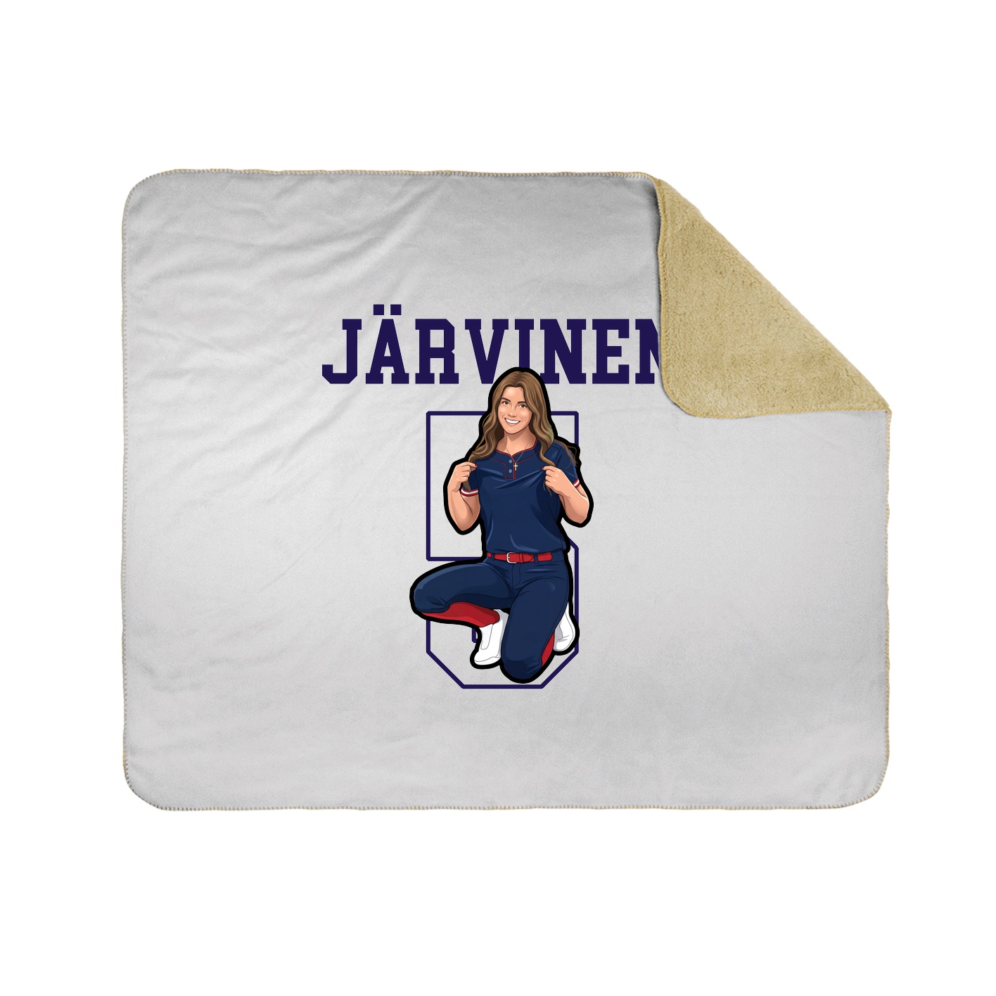 Throw Blanket — Shirsey in White