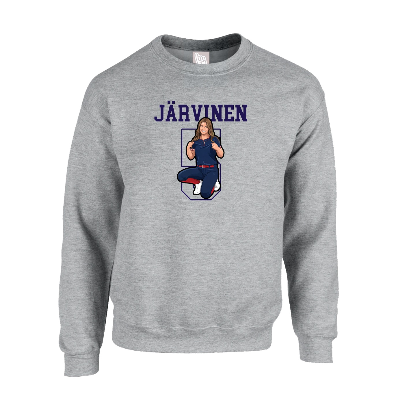 Fleece Crew — Shirsey in Grey