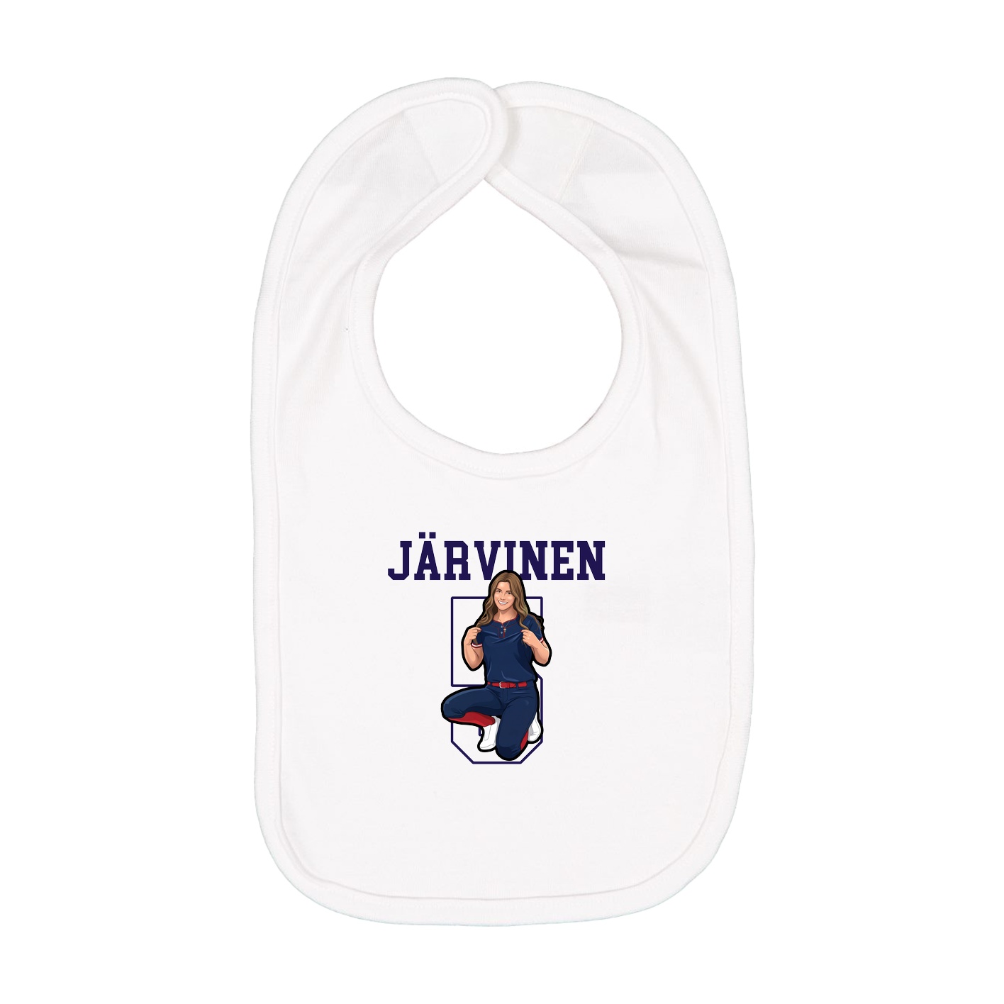 Infant Bib — Shirsey in White