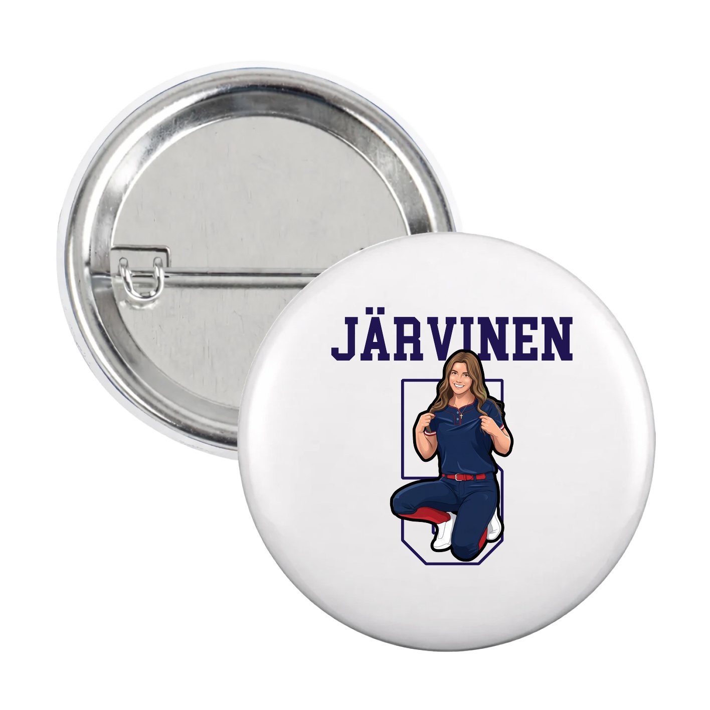 Game Day Button — Shirsey in White