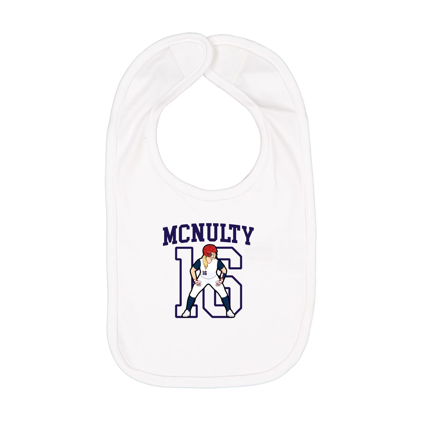 Infant Bib — Shirsey in White
