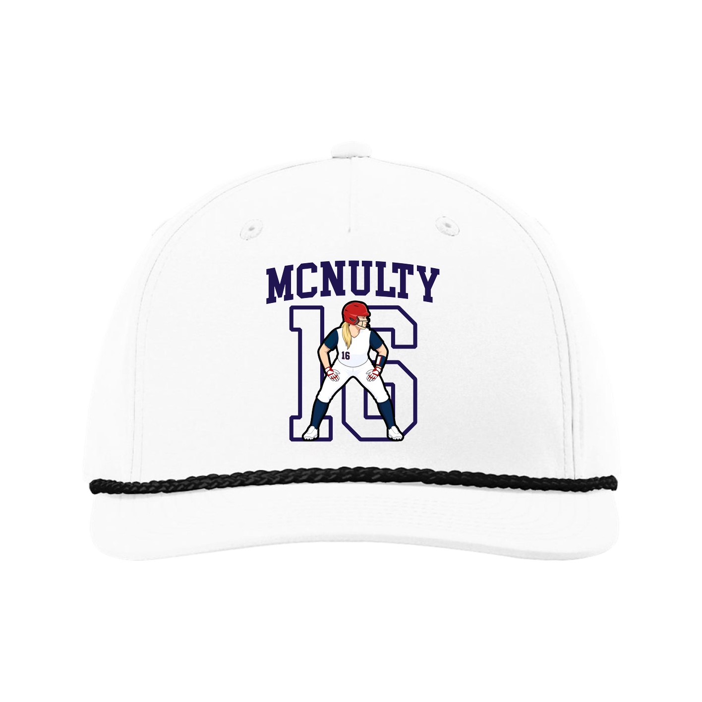 Five-Panel Classic Rope Cap — Shirsey in White