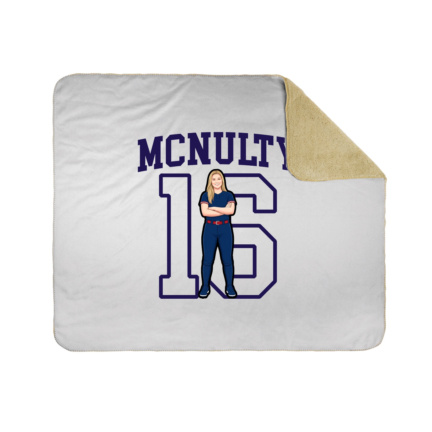 Throw Blanket — Shirsey in White