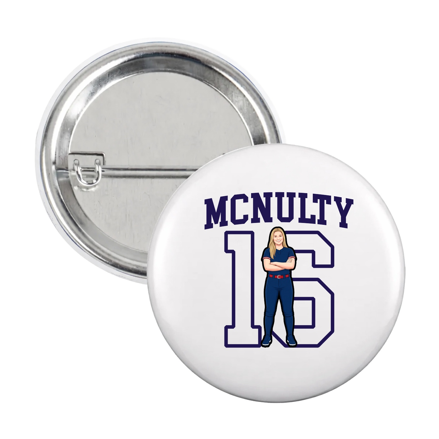 Game Day Button — Shirsey in White