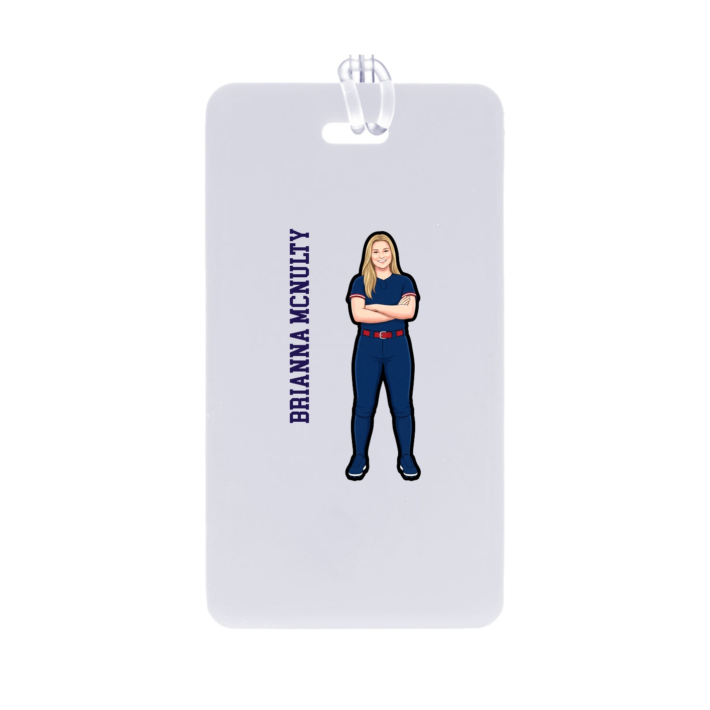 Bag Tag — Name Vertical in Classic