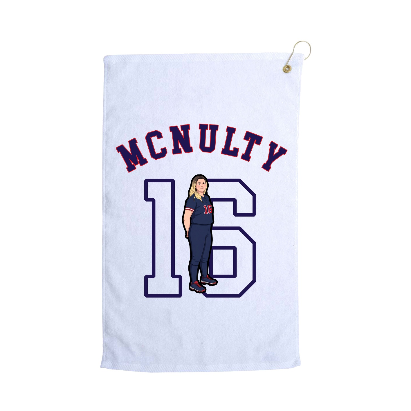Golf Towel — Shirsey Arch in White
