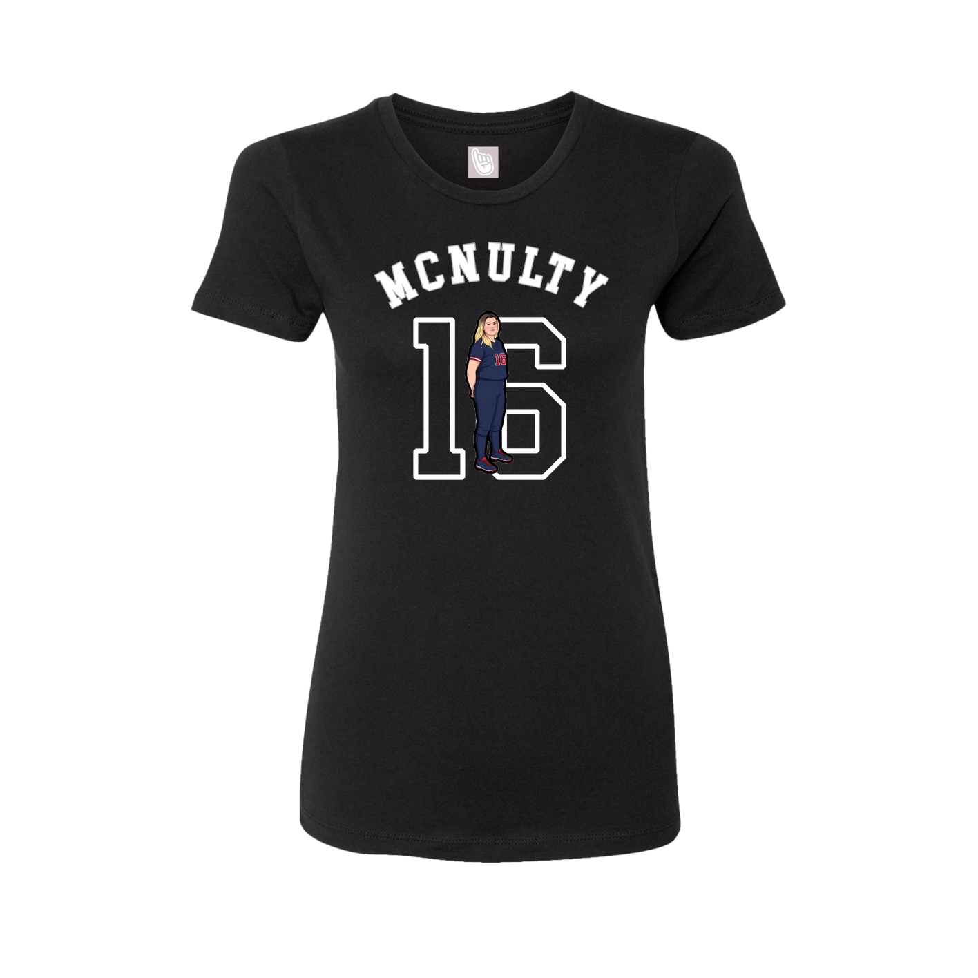 Fitted Women's Tee — Shirsey Arch in Black