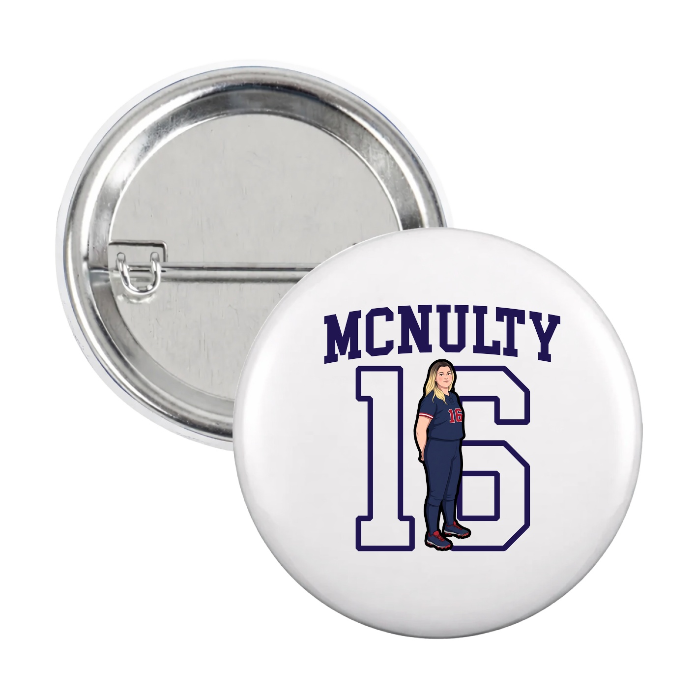 Game Day Button — Shirsey in White