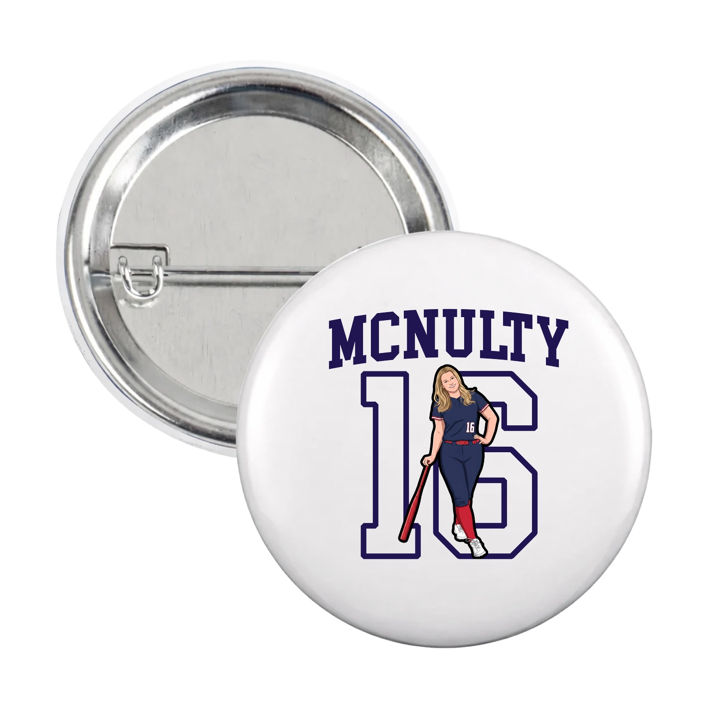 Game Day Button — Shirsey in White