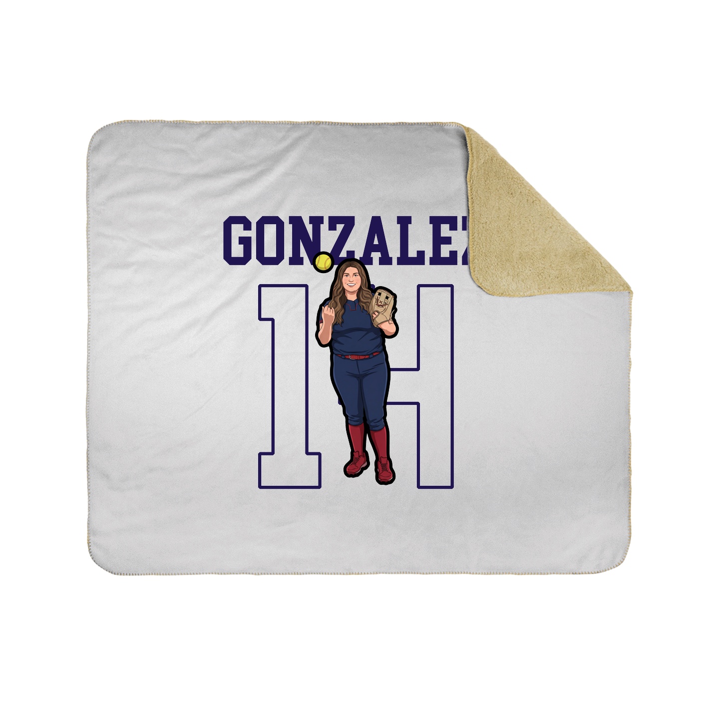 Throw Blanket — Shirsey in White
