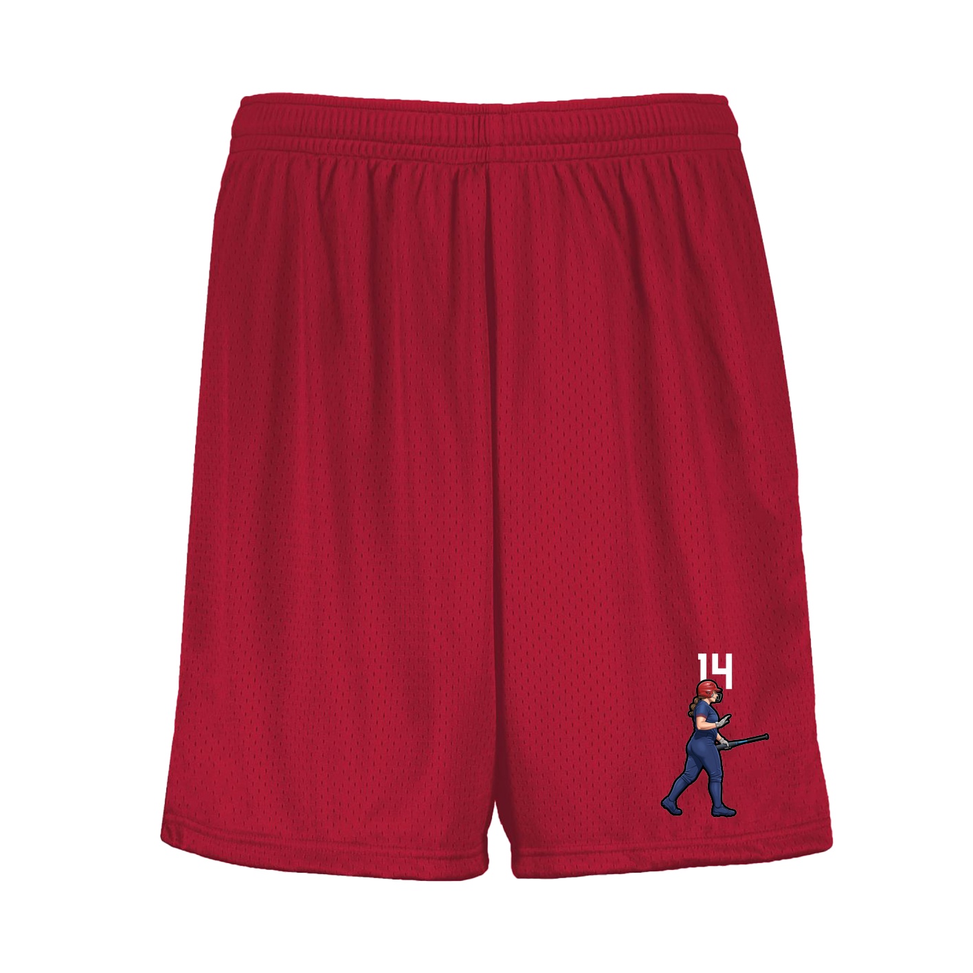 Shorts — Number Top in Red