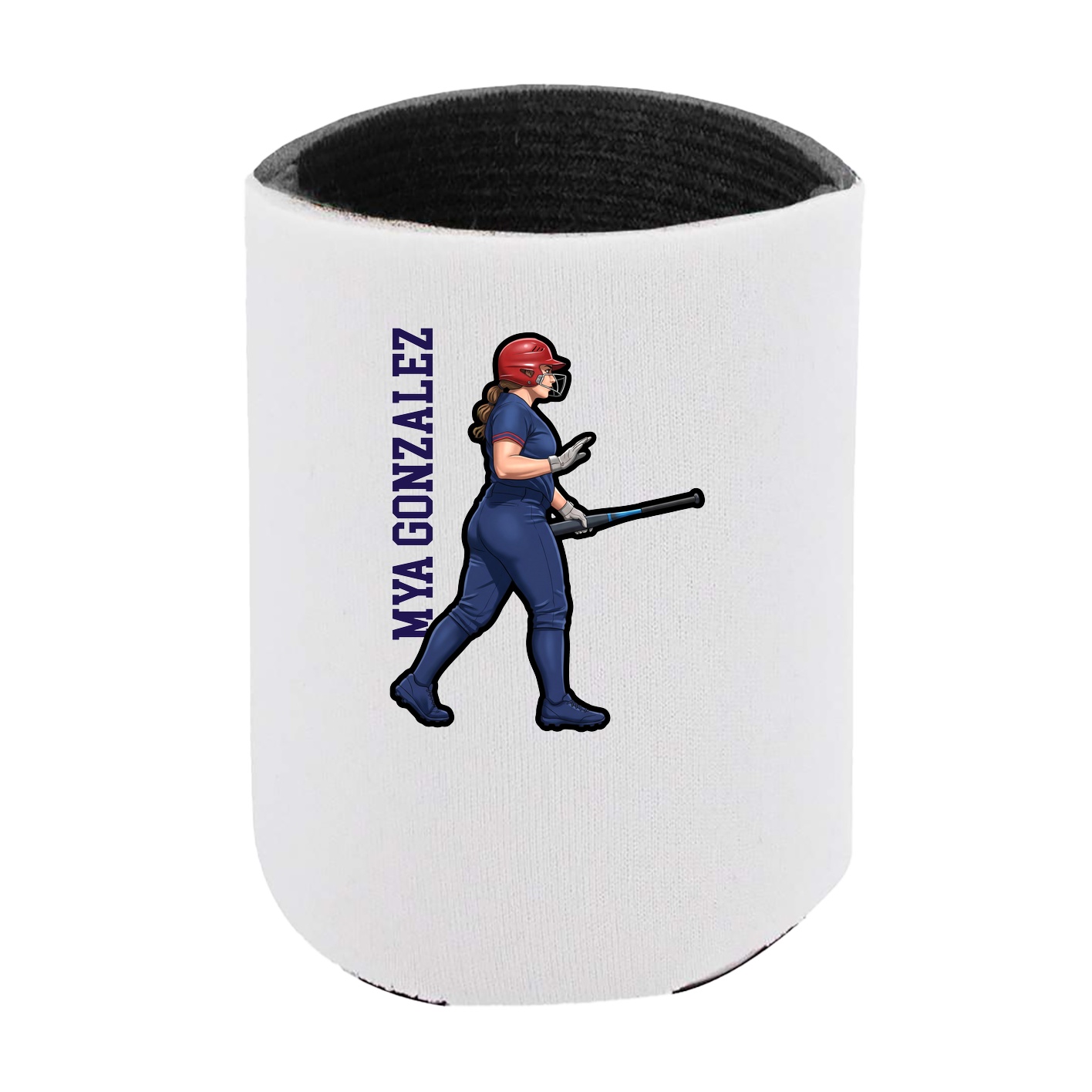 Can Holder — Name Vertical in White
