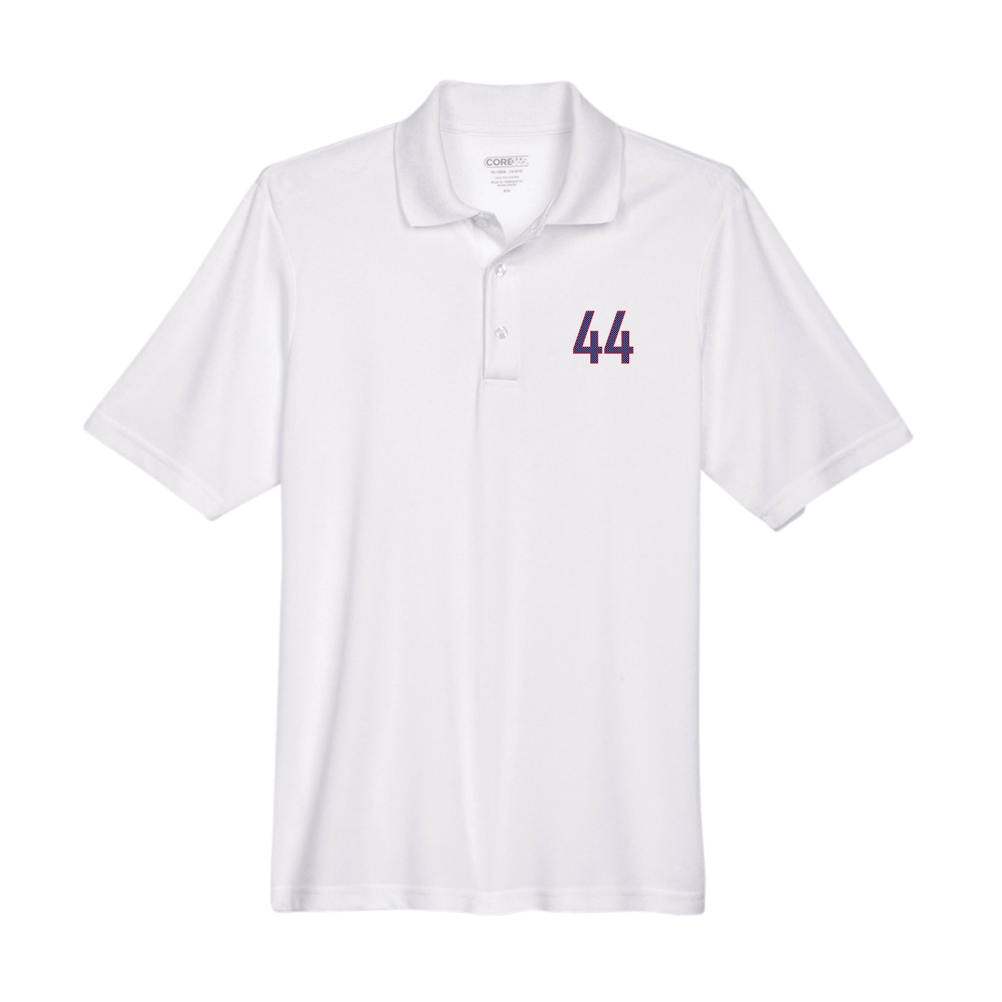 Performance Polo — Front Shirsy in White