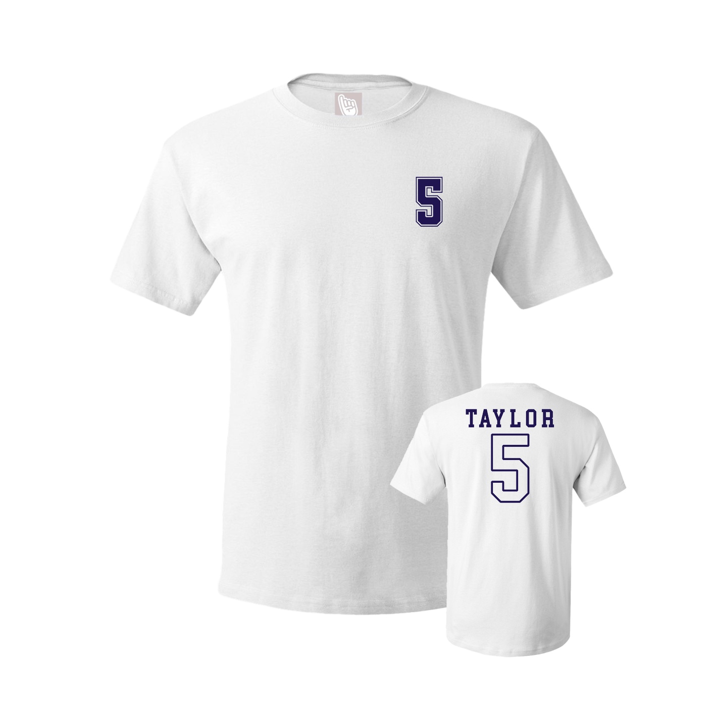 Youth Tee — Chest Back in White