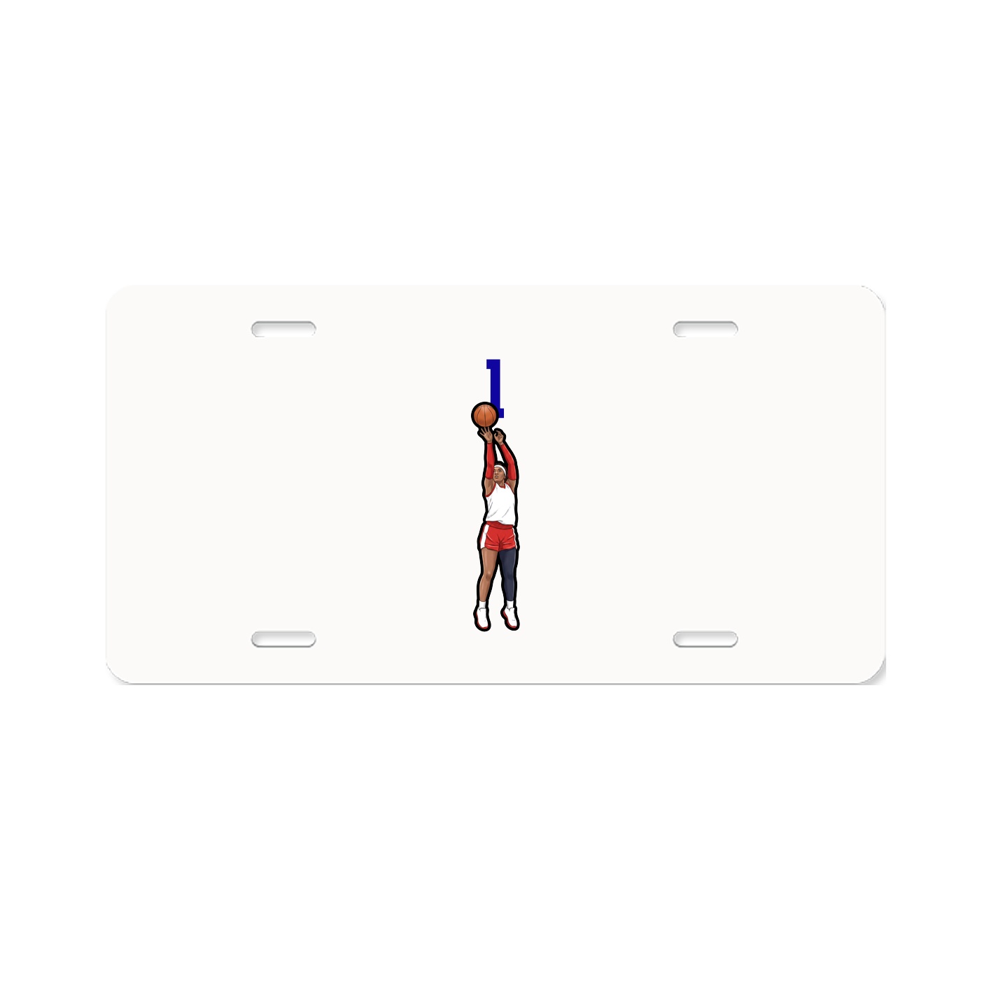 License Plate — Number Top in Classic