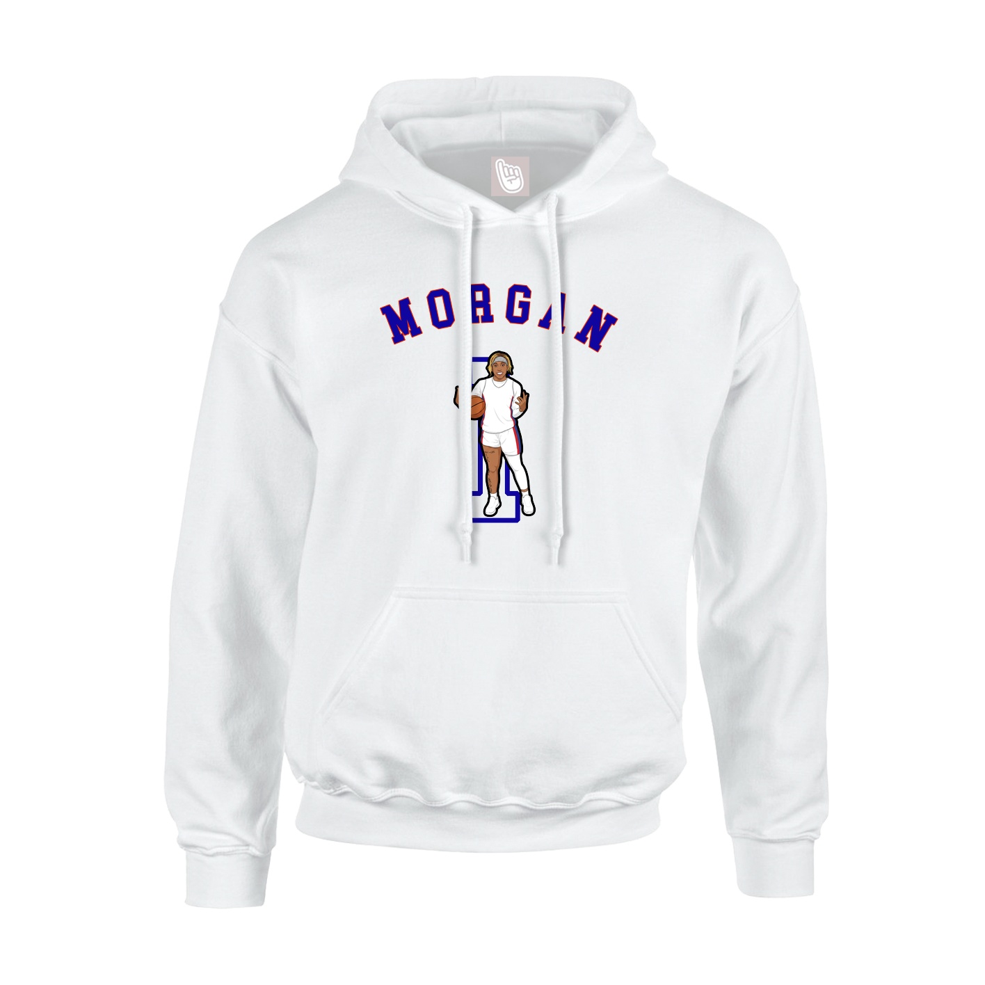 Youth Hoodie — Shirsey Arch in White