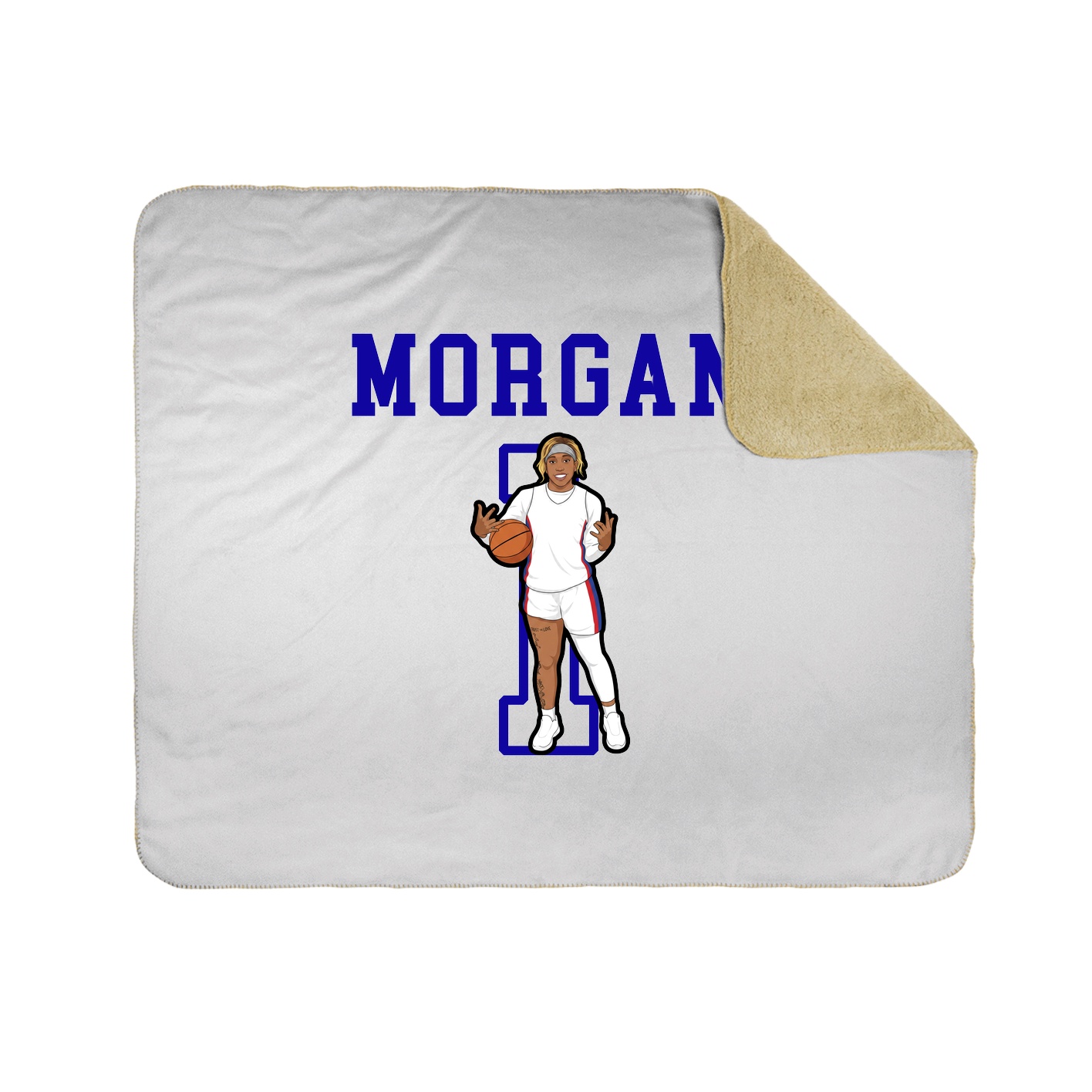 Throw Blanket — Shirsey in White