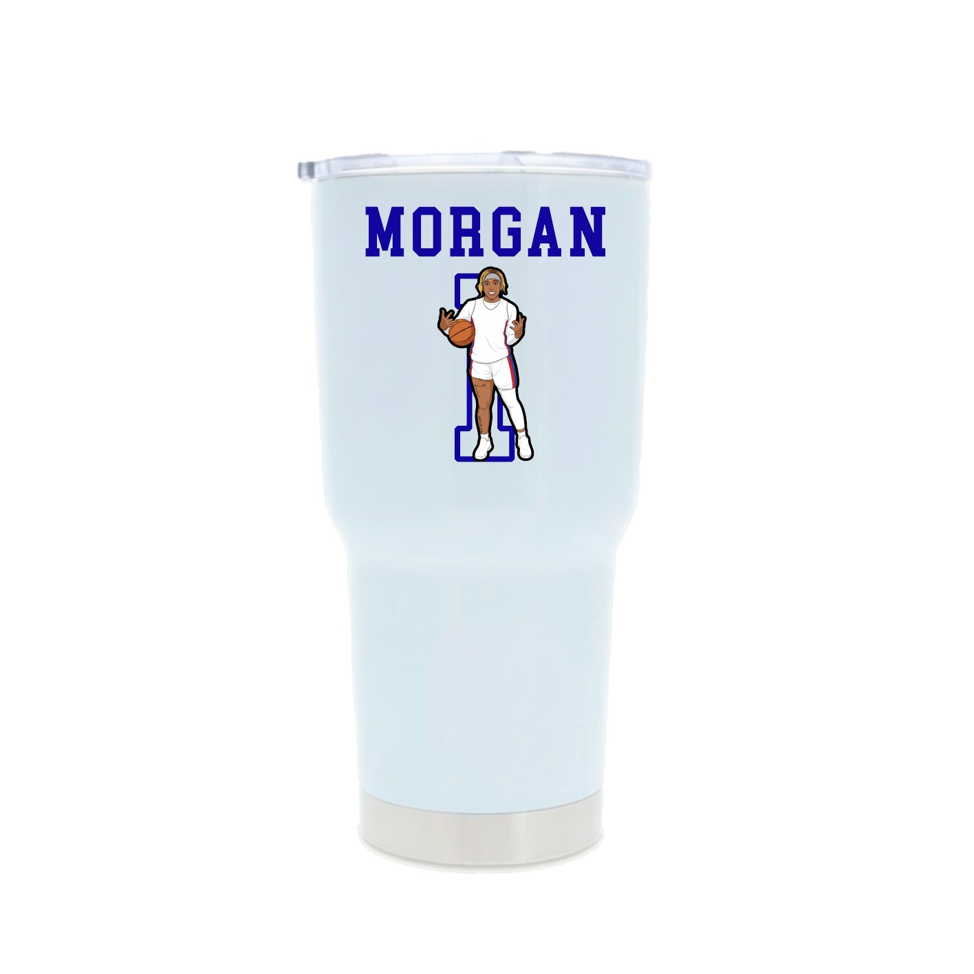 30oz Stainless Steel Tumbler — Shirsey in White