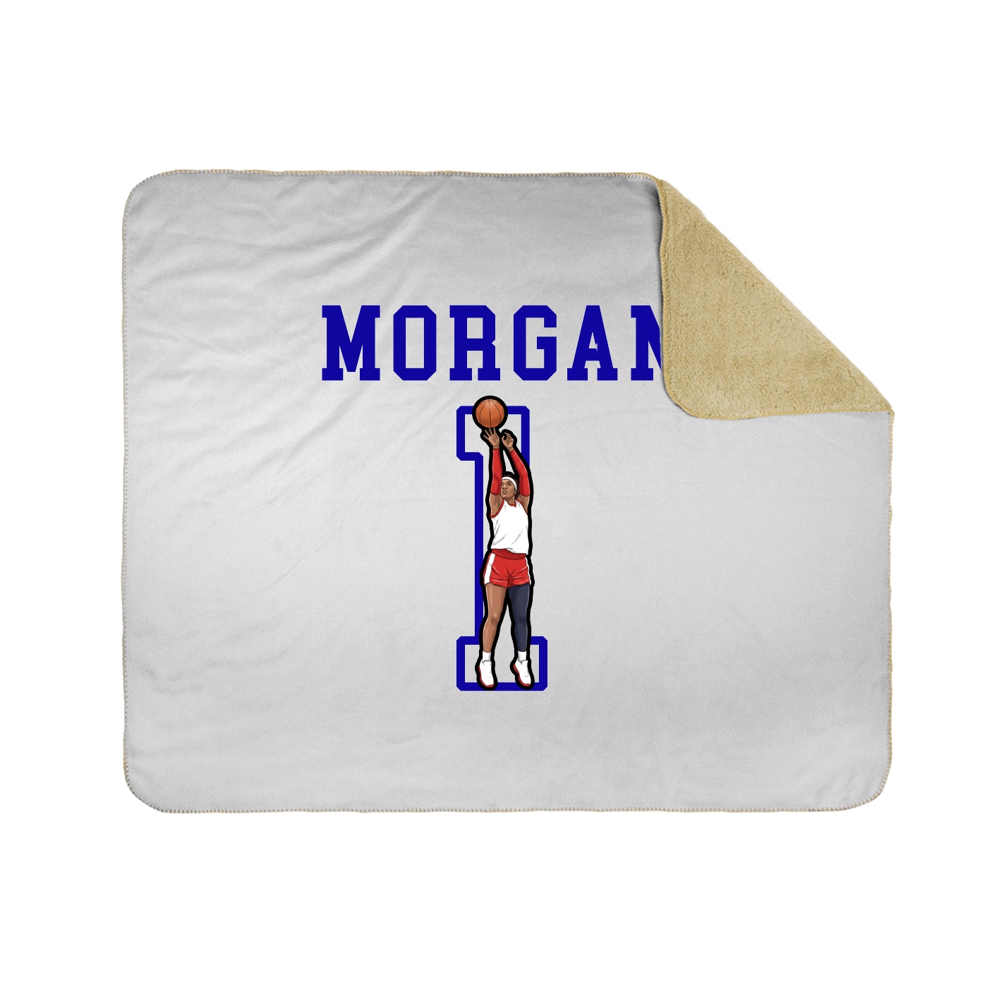 Throw Blanket — Shirsey in White
