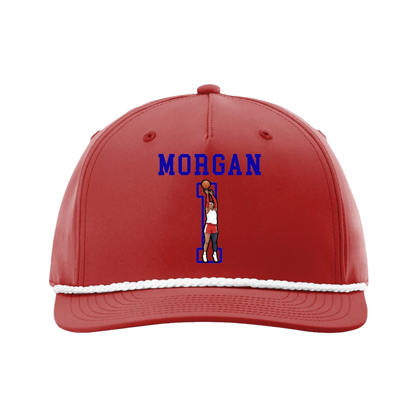 Five-Panel Classic Rope Cap — Shirsey in Red