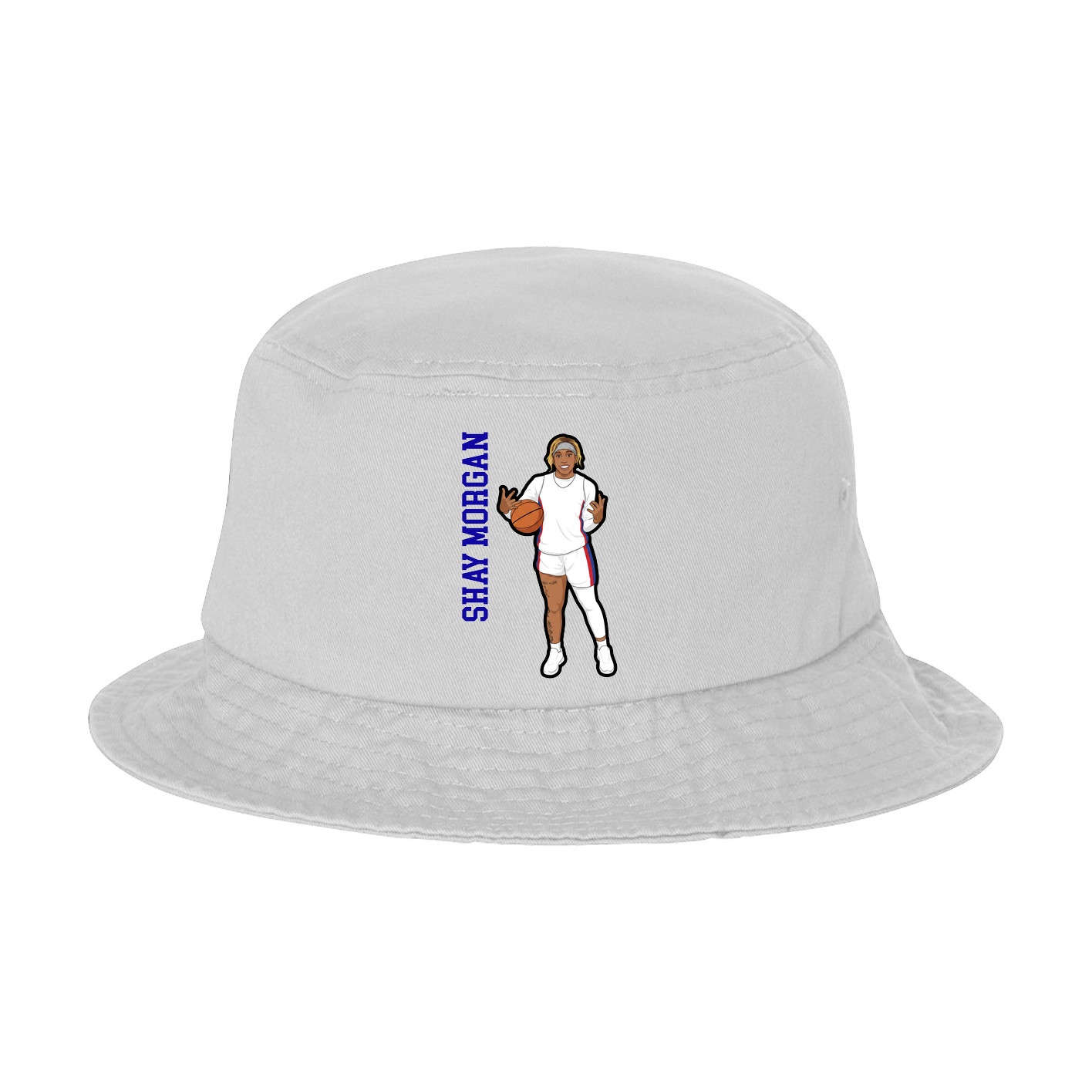 Bucket Cap — Name Vertical in White