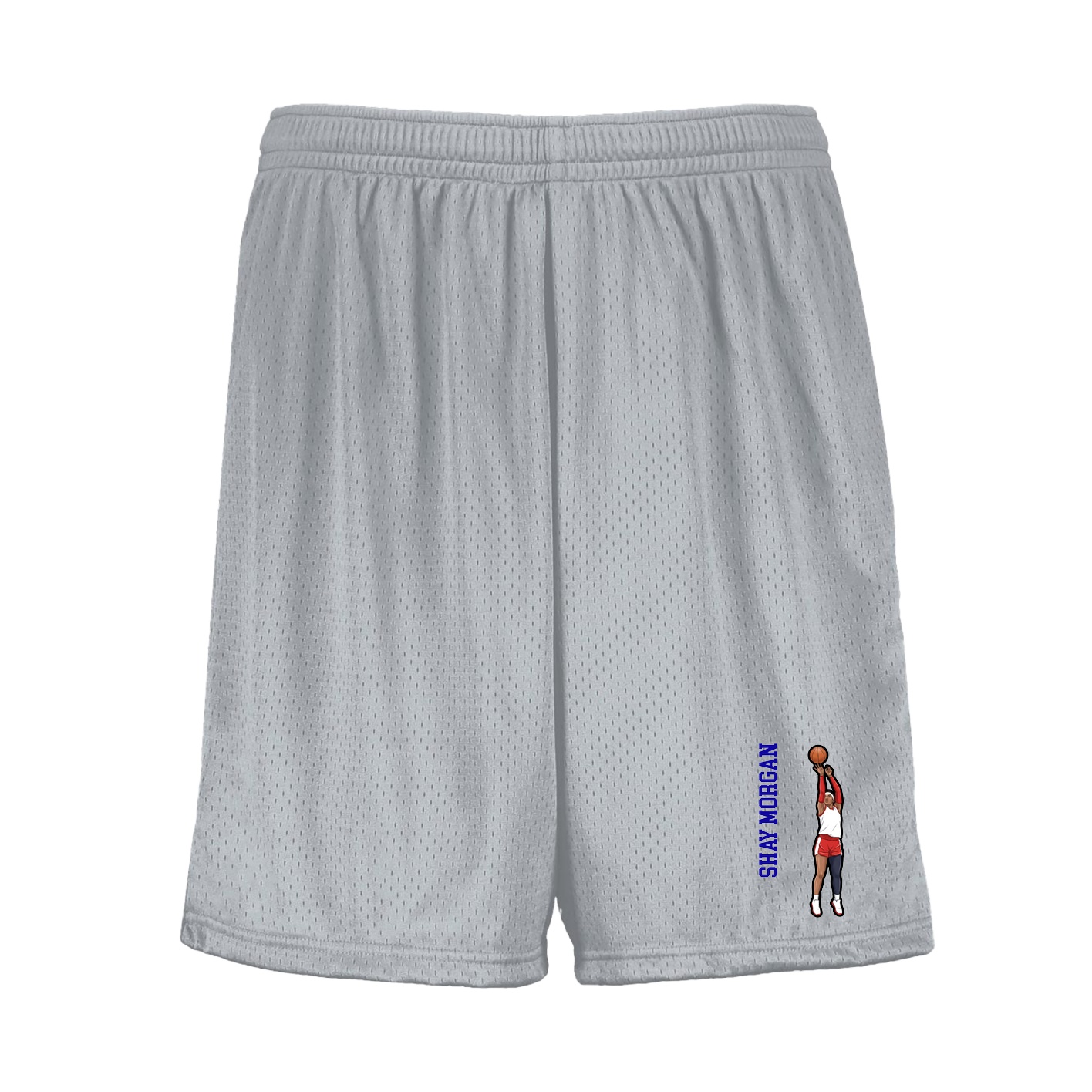 Shorts — Name Vertical in Silver
