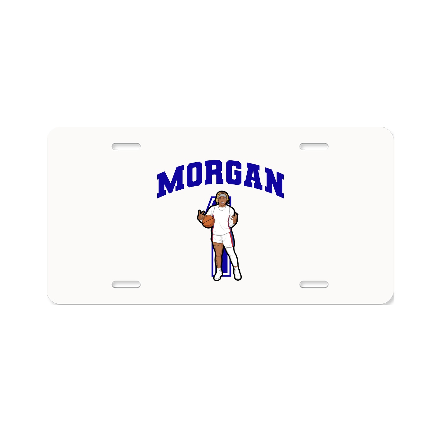 License Plate — Number in Classic