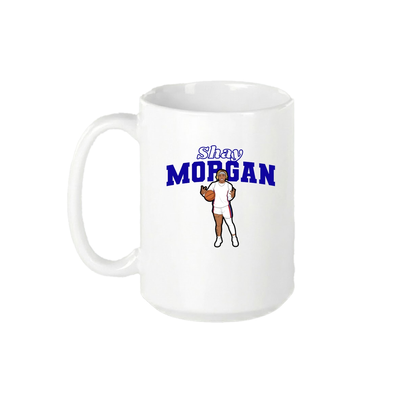 15oz Coffee Mug — Name Arch in White