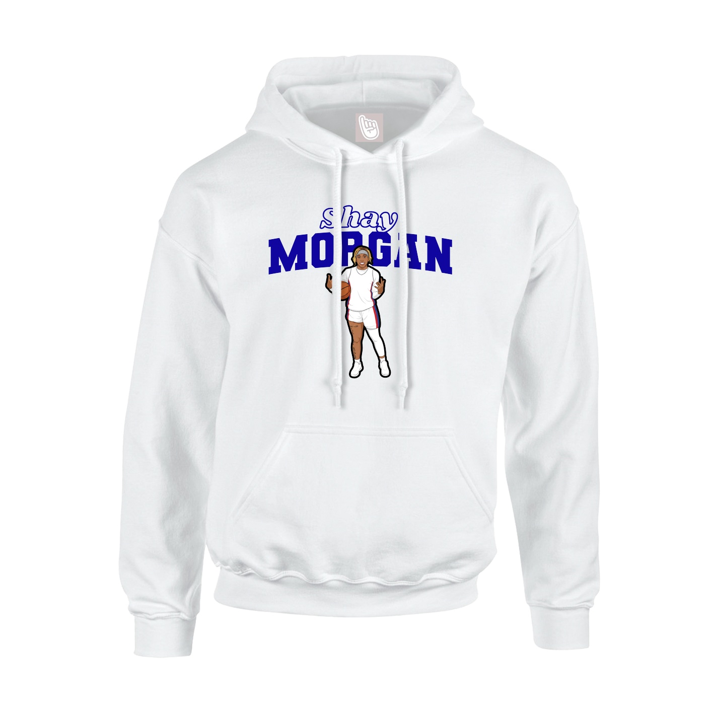 Hoodie — Name Arch in White