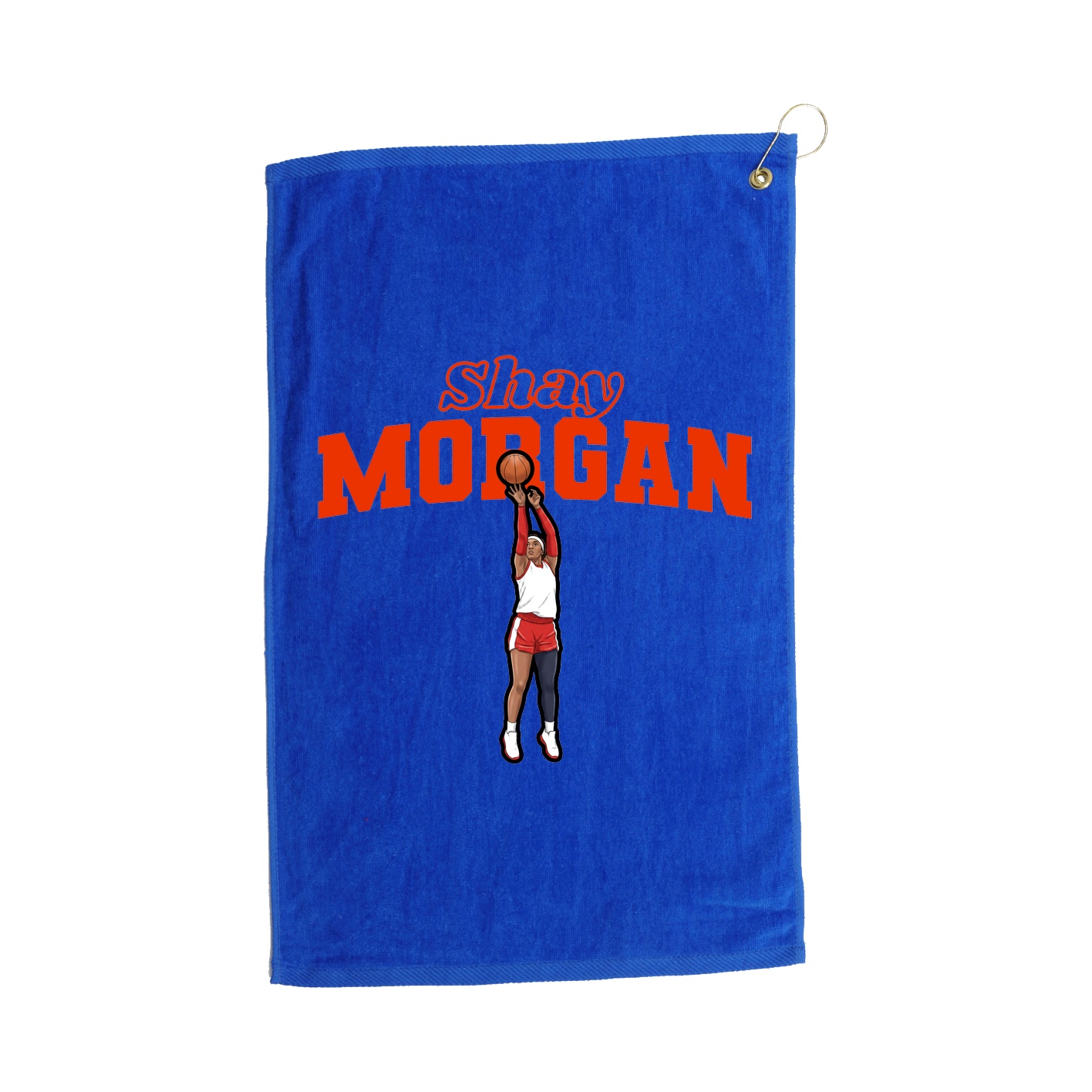Golf Towel — Name Arch in Royal