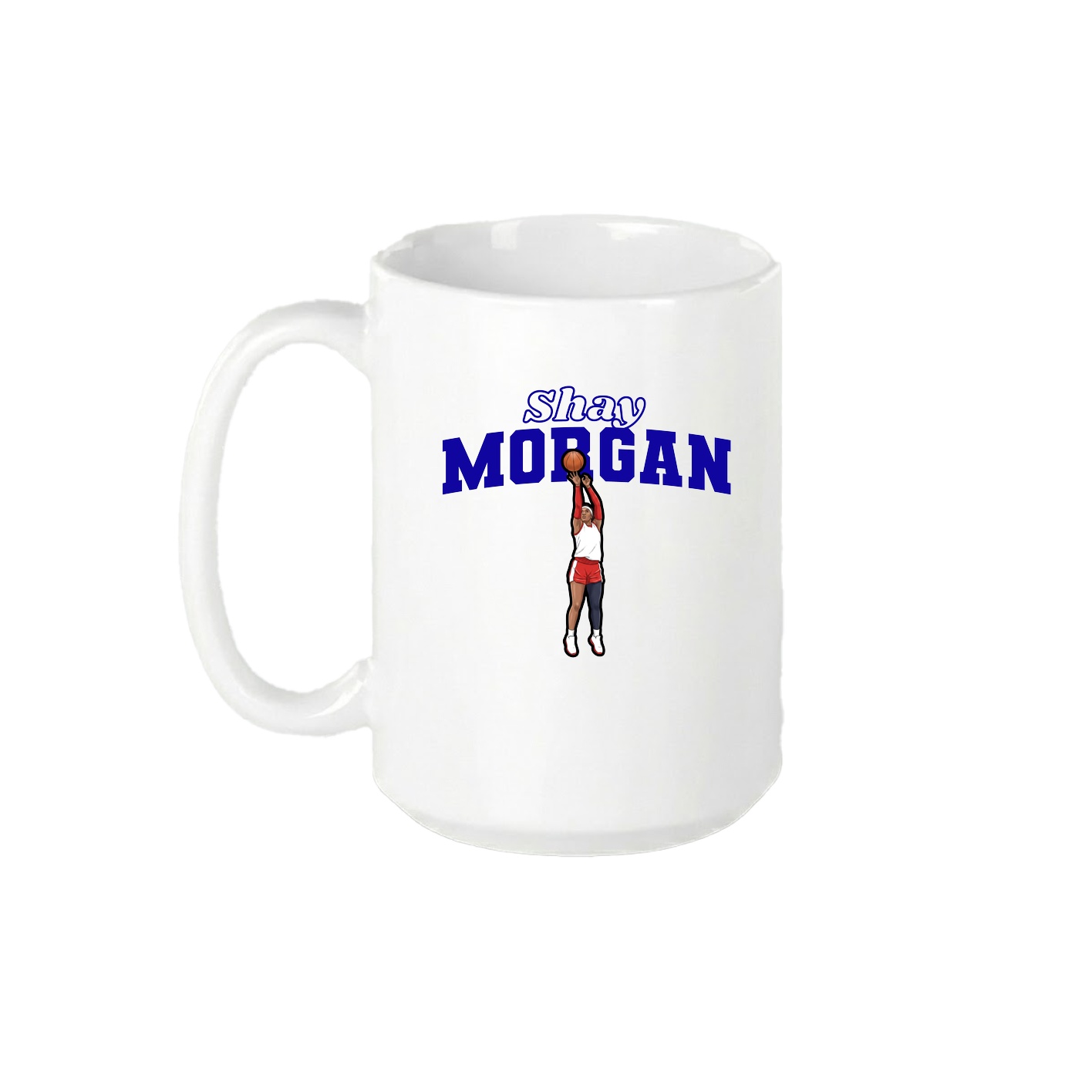15oz Coffee Mug — Name Arch in White