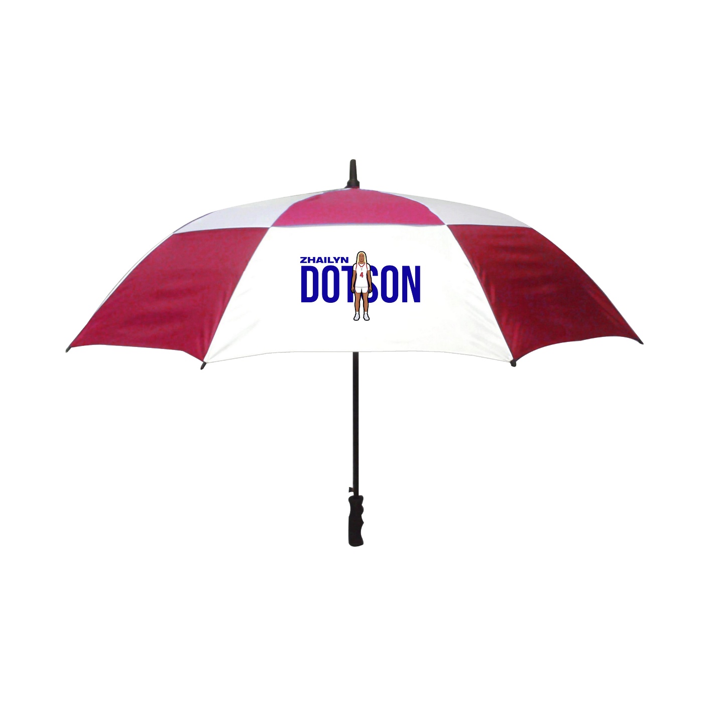 Golf Umbrella — Player Name in Red