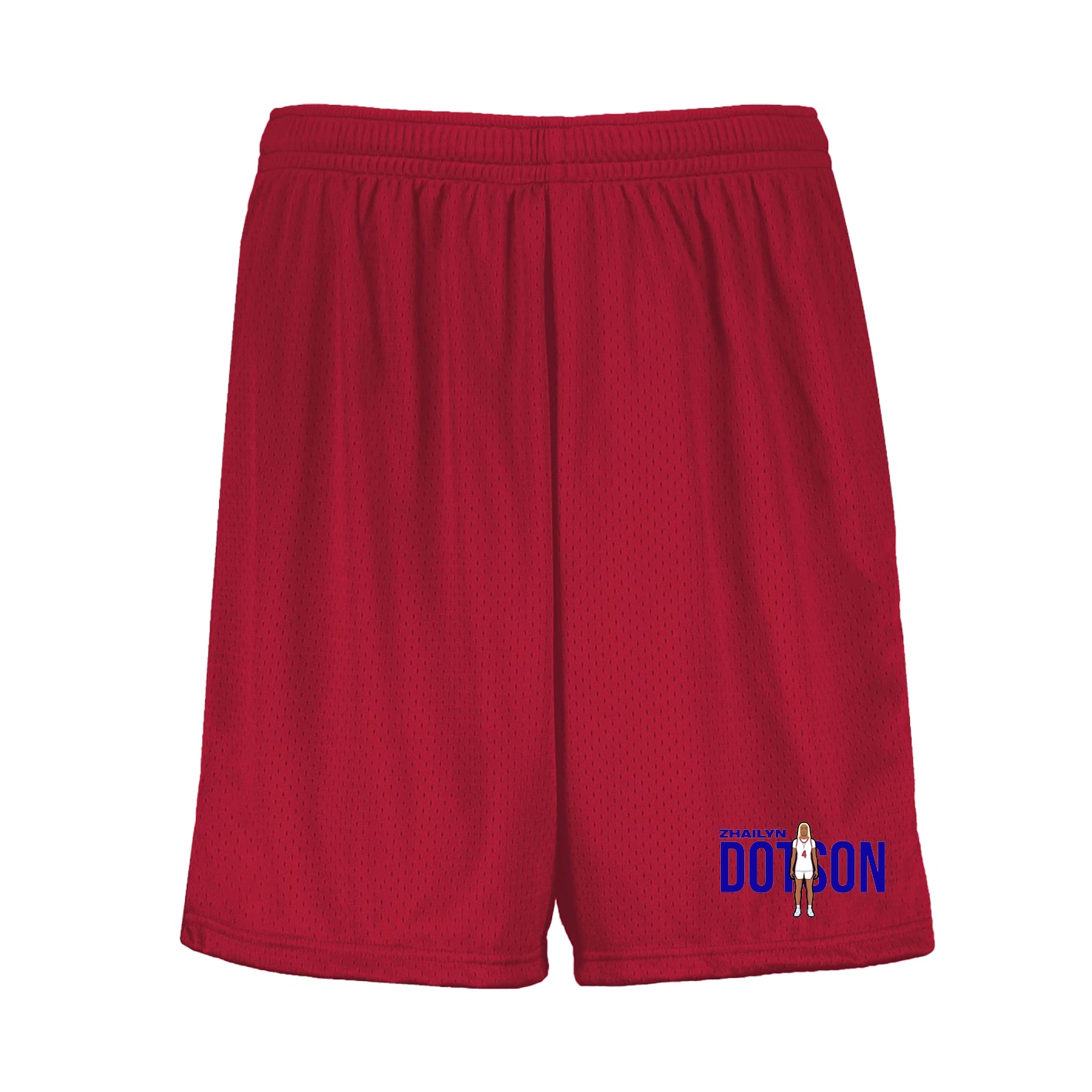 Shorts — Player Name in Red