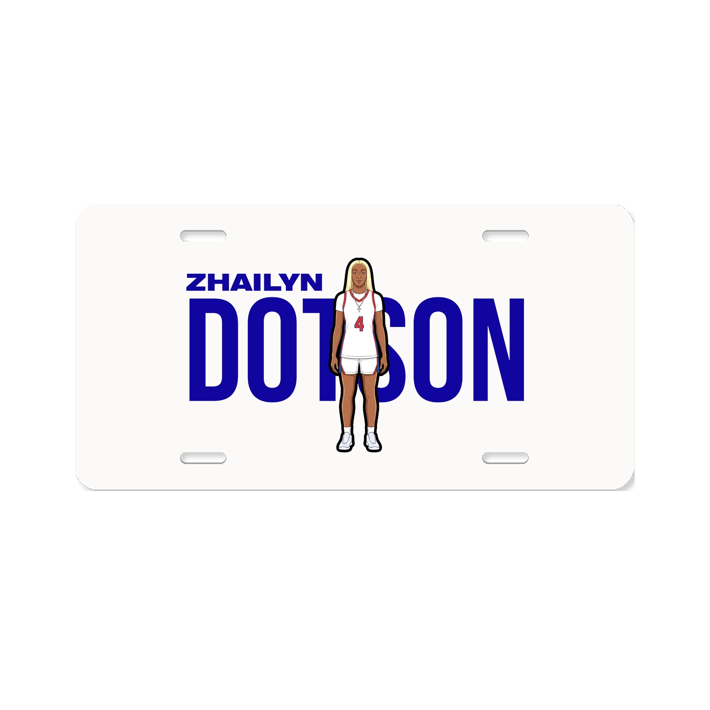 License Plate — Player Name in Classic
