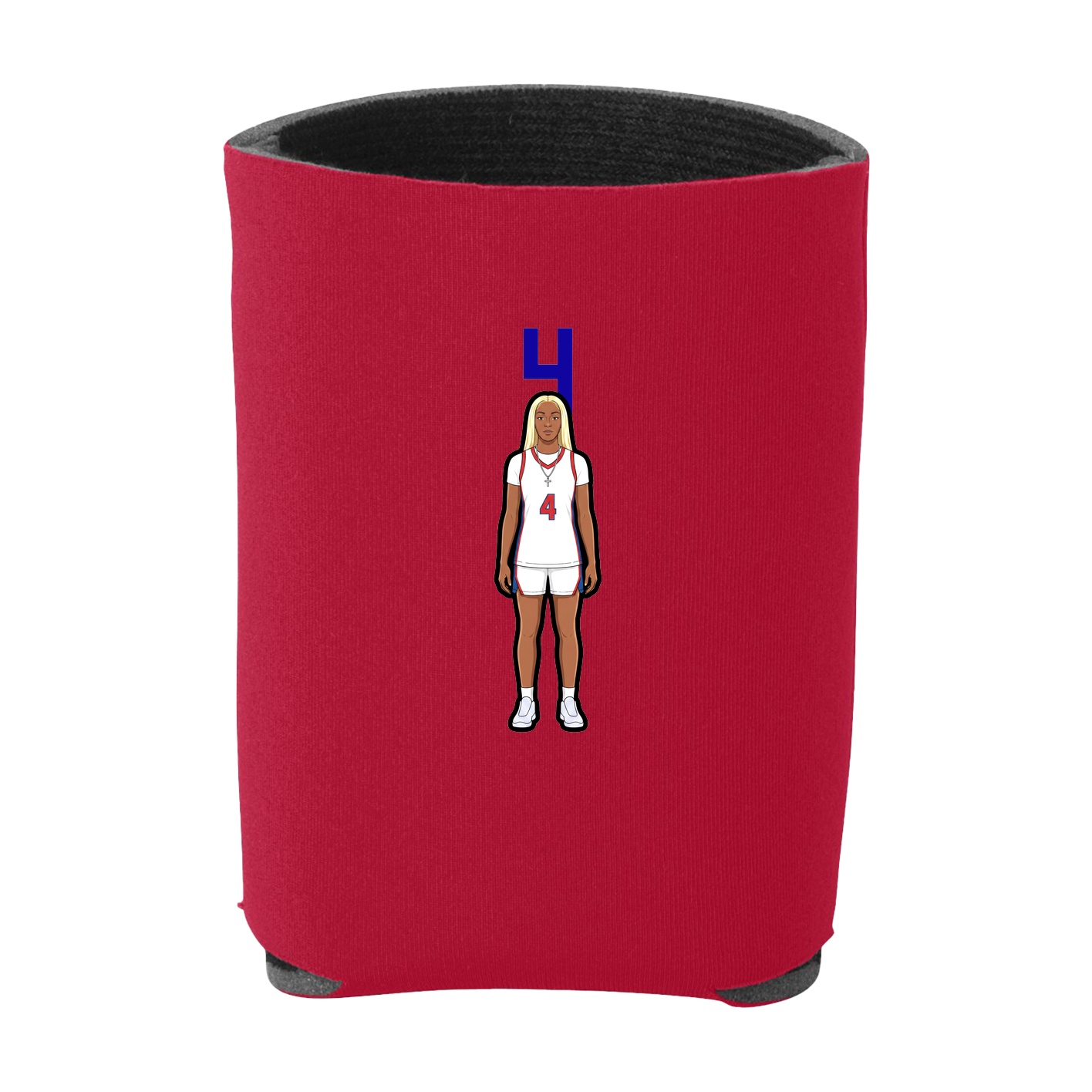 Can Holder — Number Top in Red