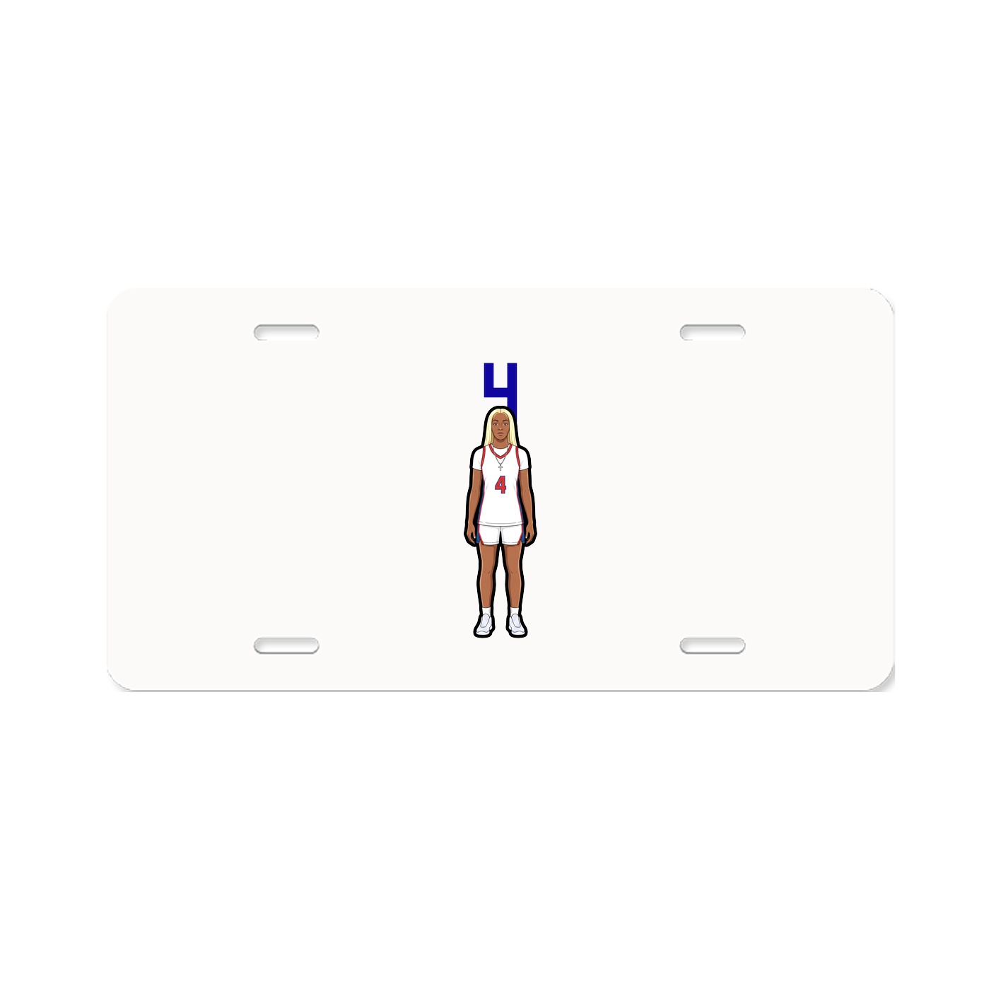 License Plate — Number Top in Classic