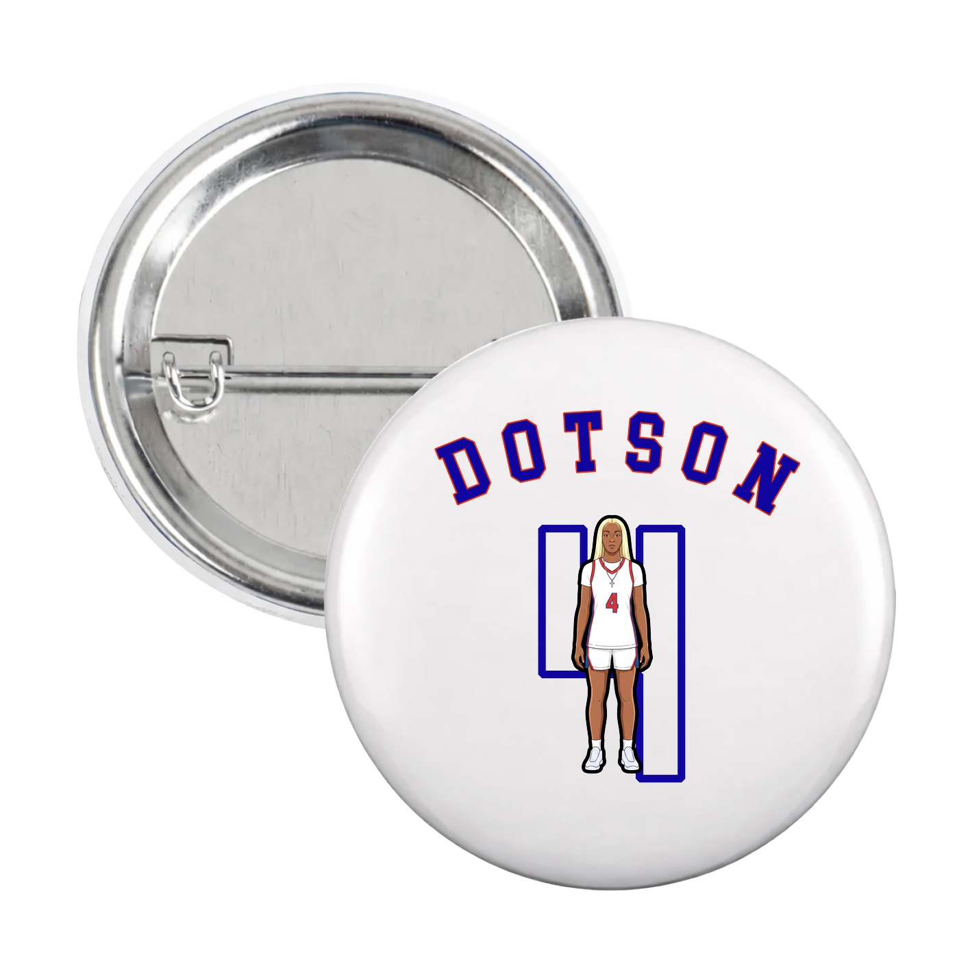 Game Day Button — Shirsey Arch in White