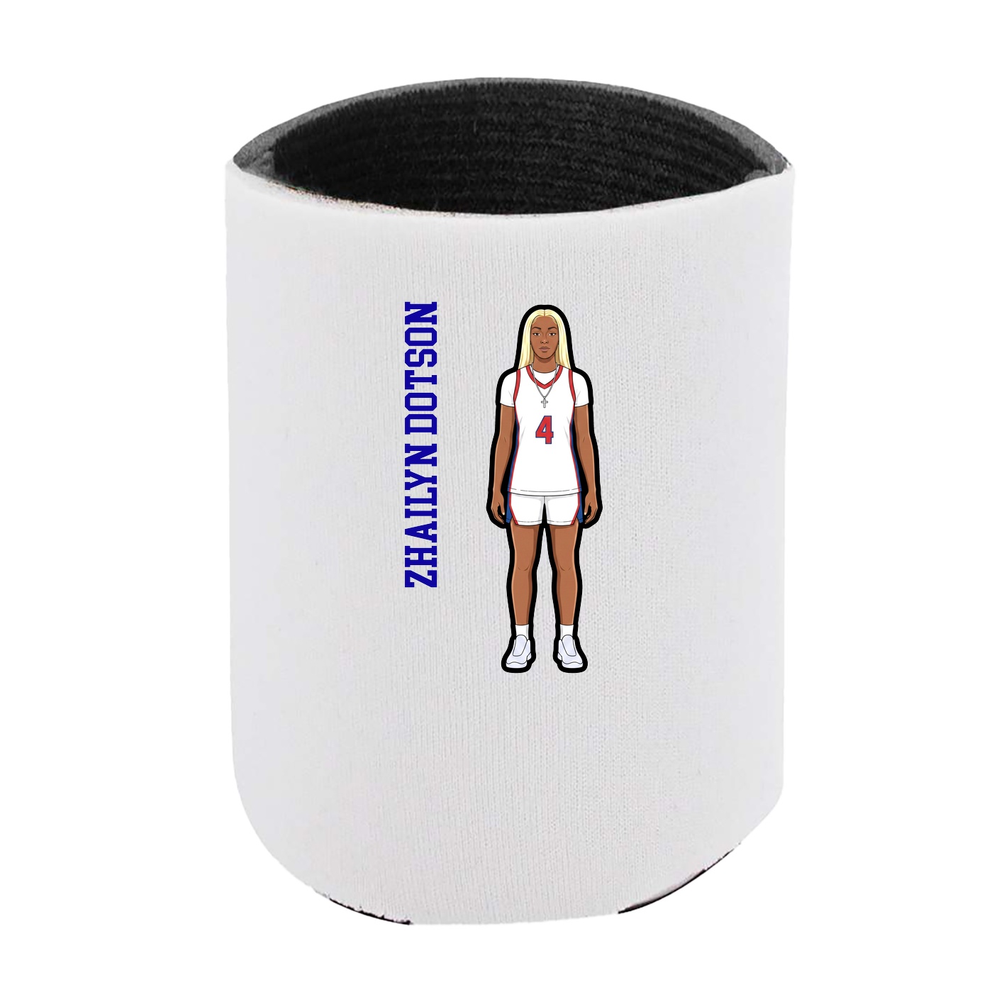 Can Holder — Name Vertical in White