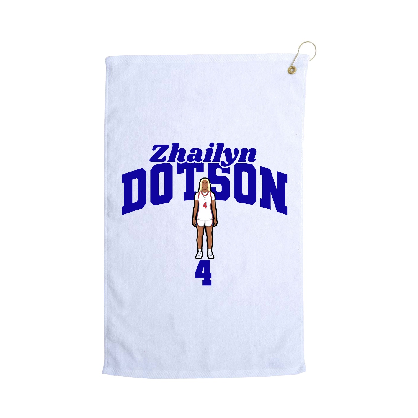 Golf Towel — Signature Arch in White