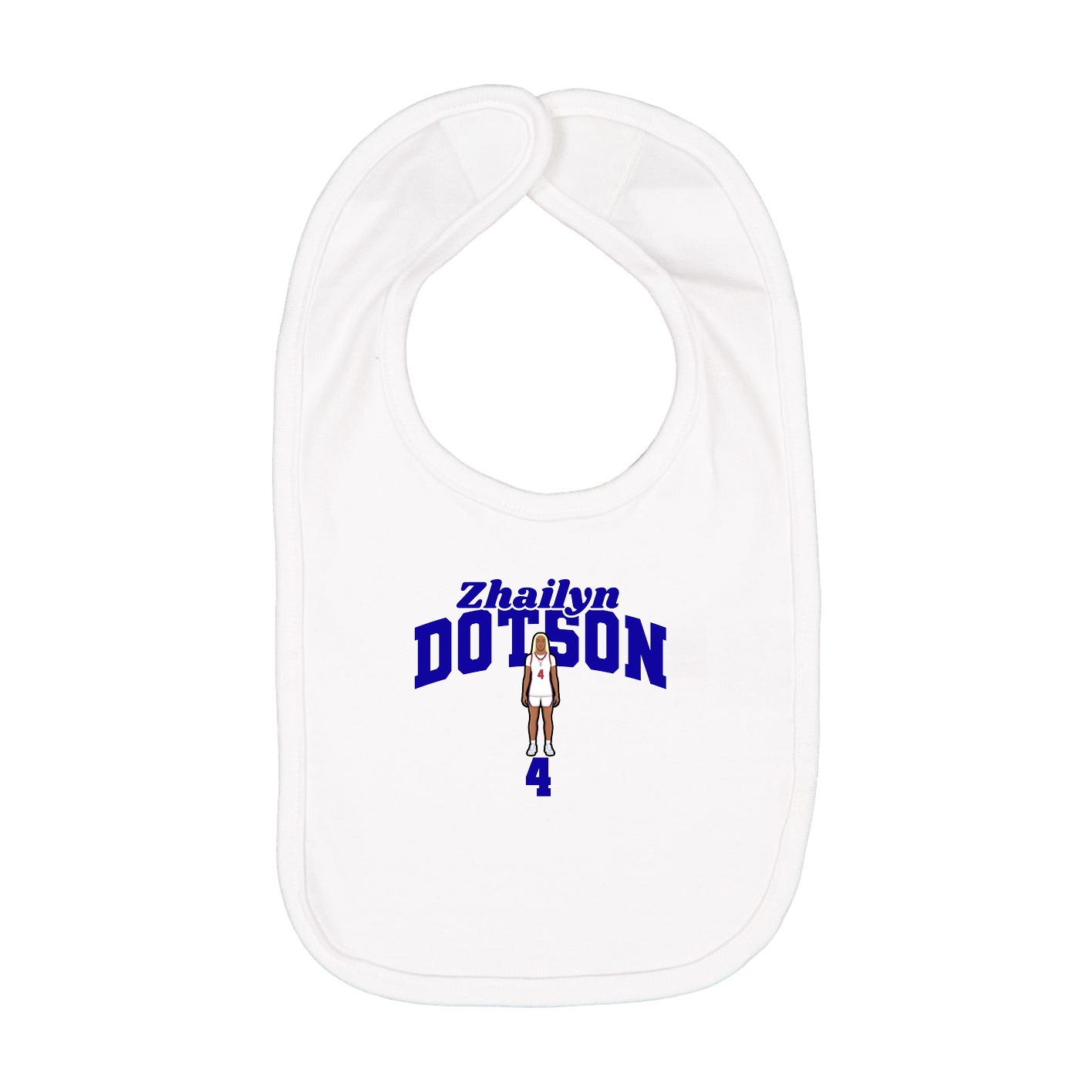 Infant Bib — Signature Arch in White