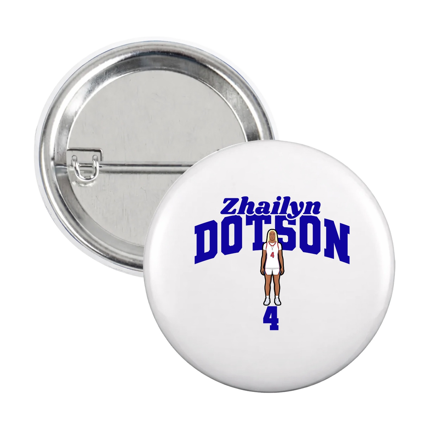 Game Day Button — Signature Arch in White